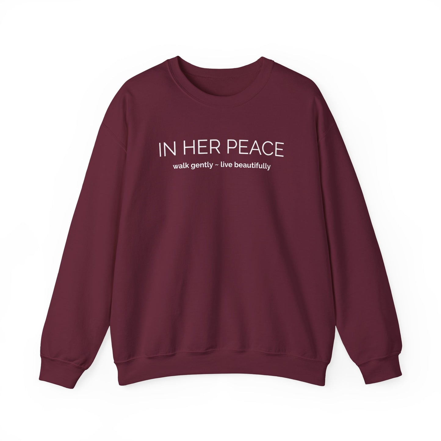 Bold In Her Peace Cozy Blend Crewneck Sweatshirt