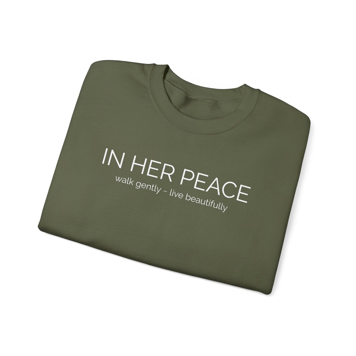 In Her Peace Cozy Blend Crewneck Sweatshirt