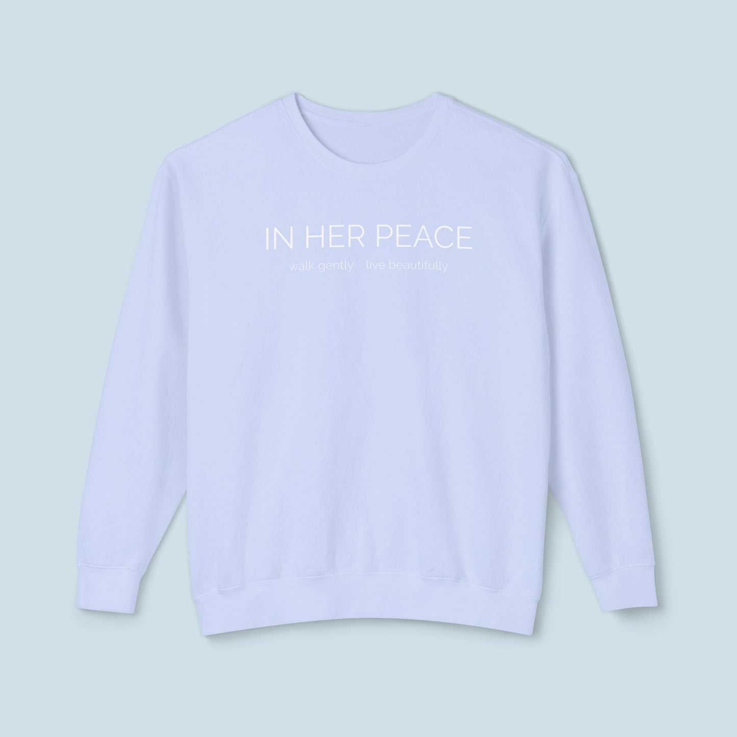 In Her Peace Cozy Cotton Crewneck Sweatshirt