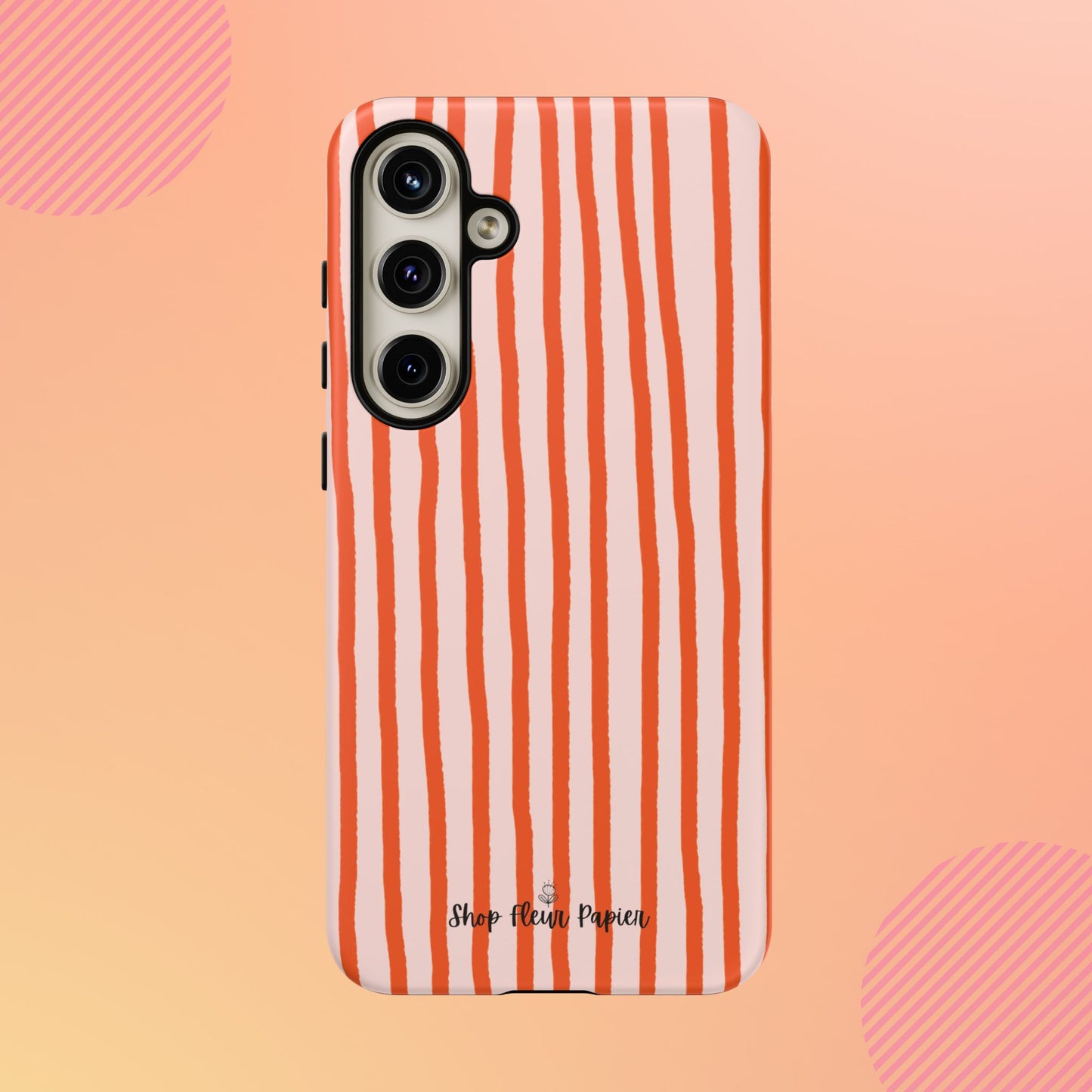 Autumn Stripes Cute Tough Phone Case