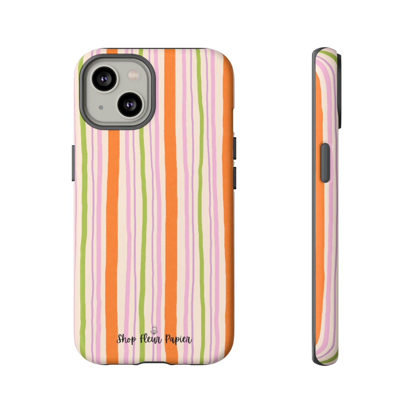 Vintage Fall Stripes Tough Phone Case