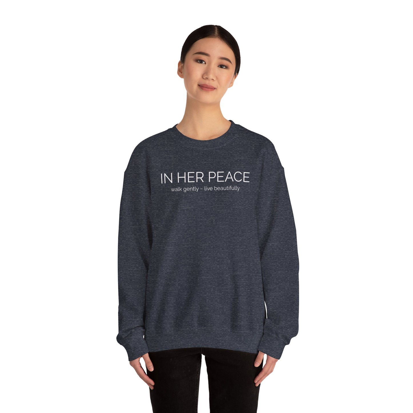 In Her Peace Cozy Blend Crewneck Sweatshirt