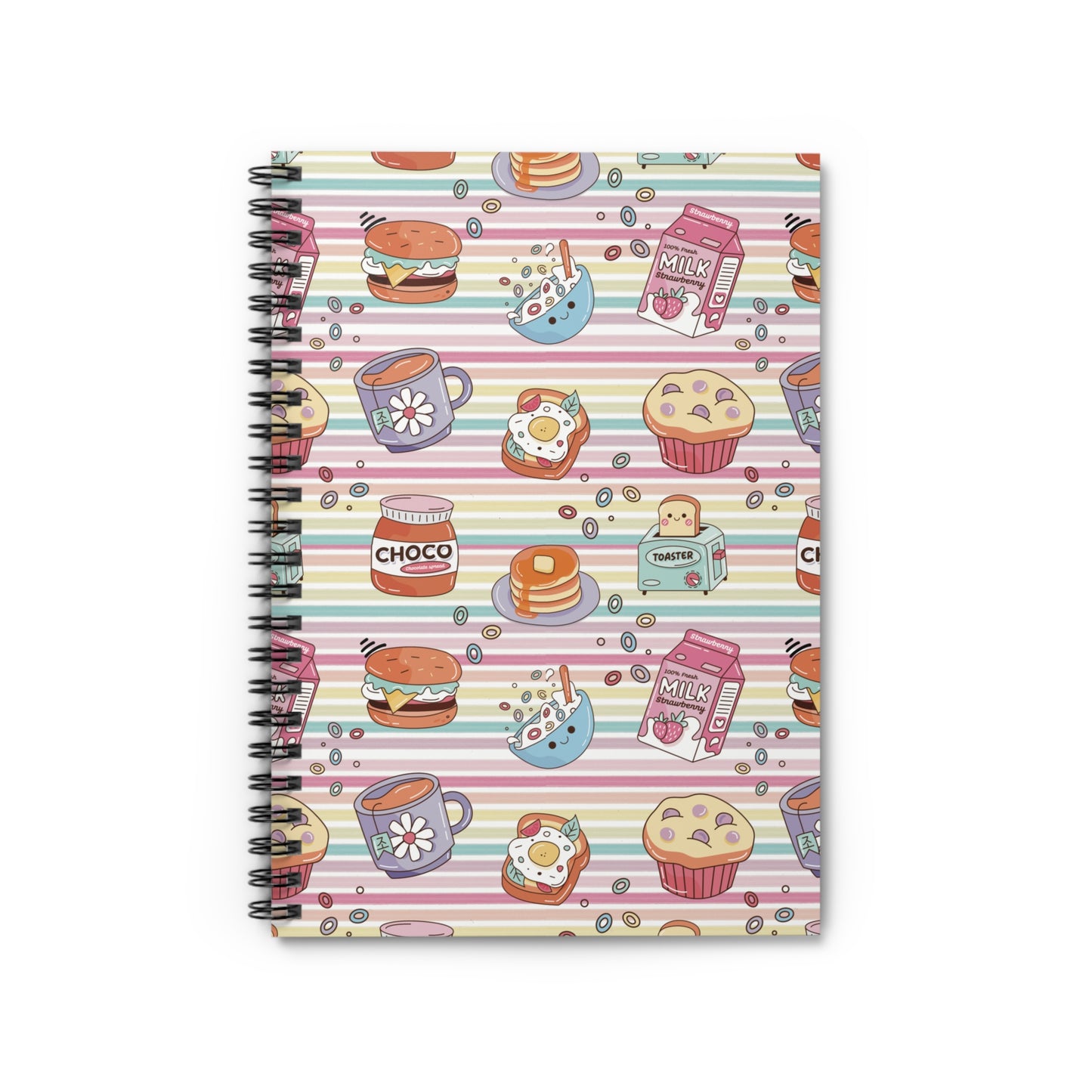 Cute Brunch with Friends Spiral Notebook