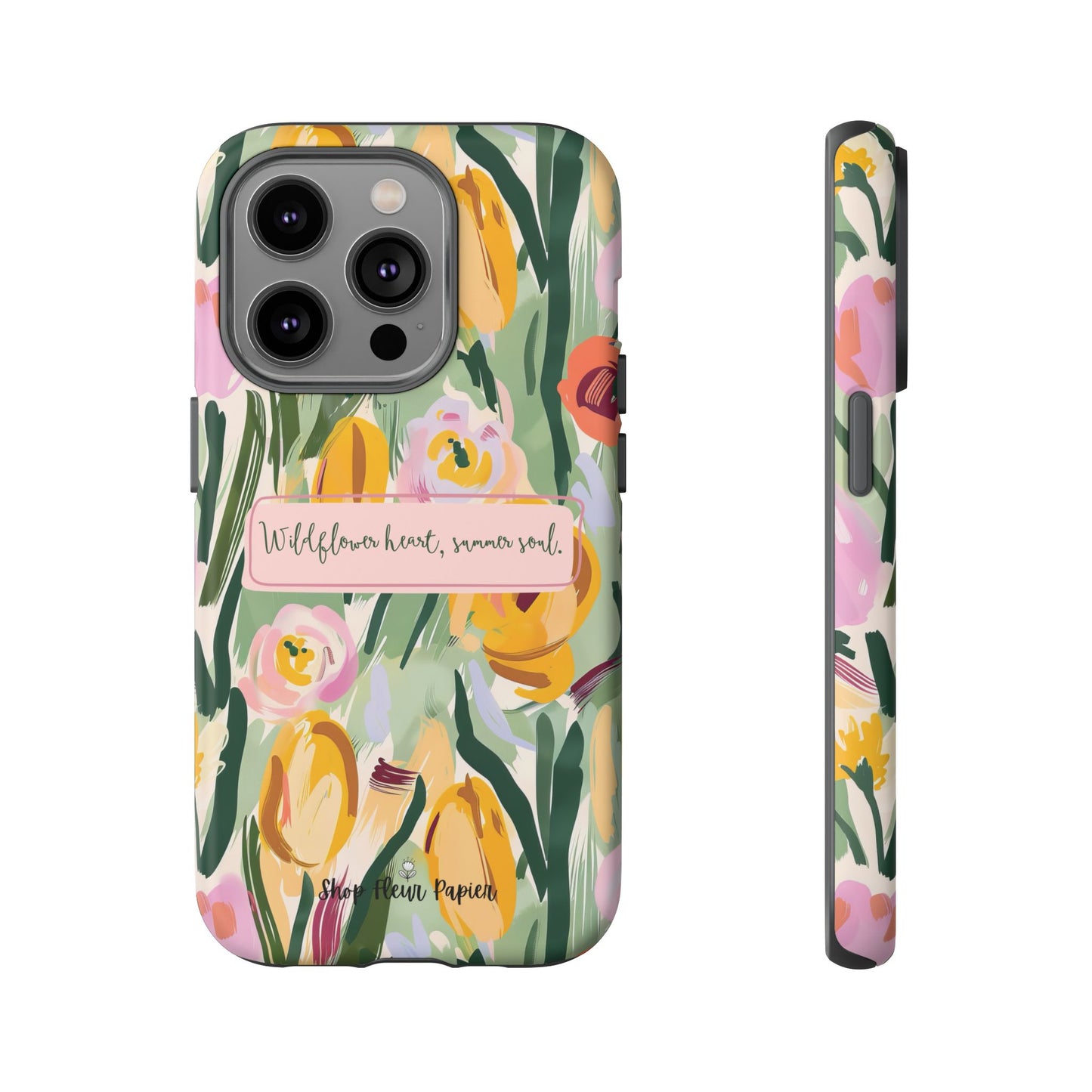Personalized Wildflower Summer Tough Phone Case