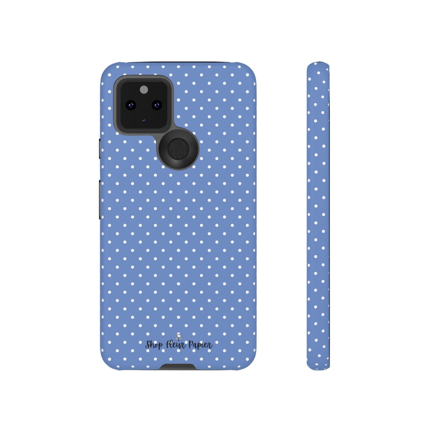 Cute Blue Polka Dot Tough Phone Case