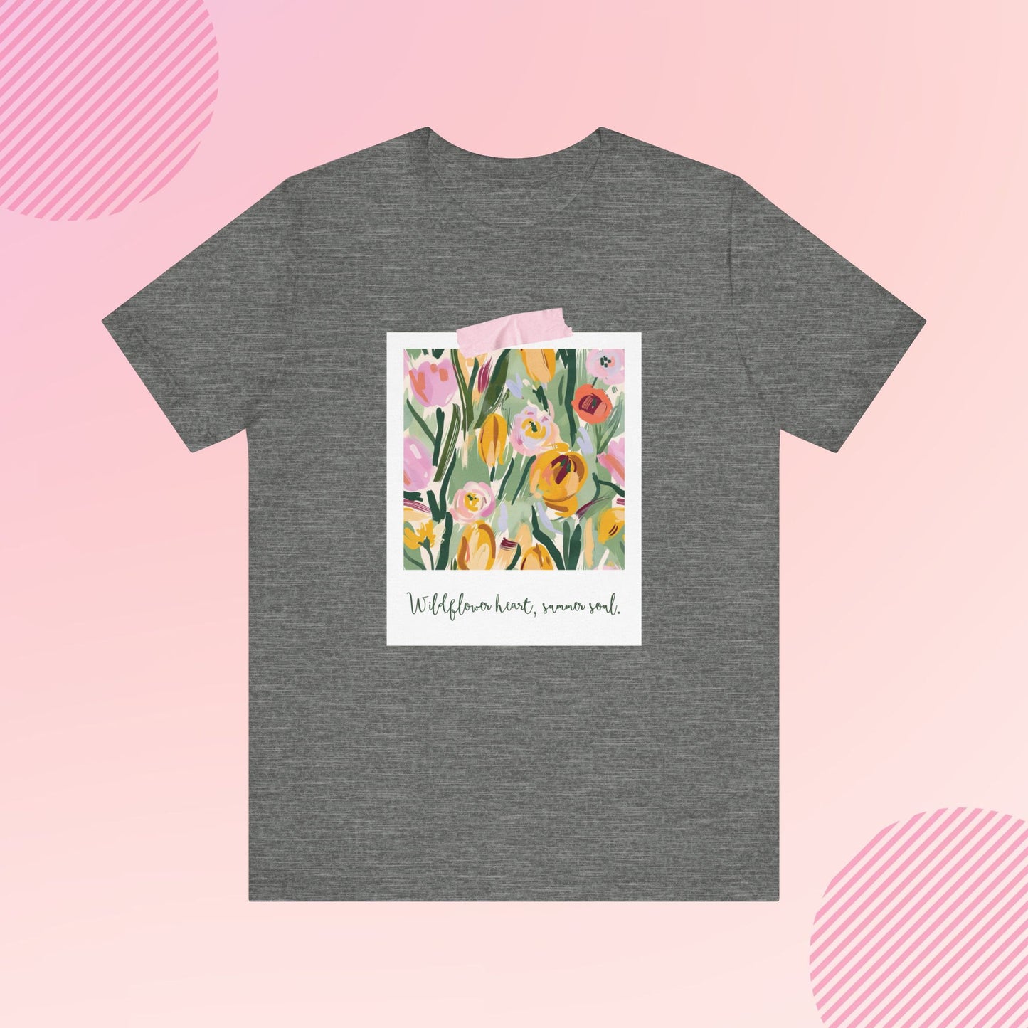 Personalized Wildflower heart, summer soul Women's Graphic Tee