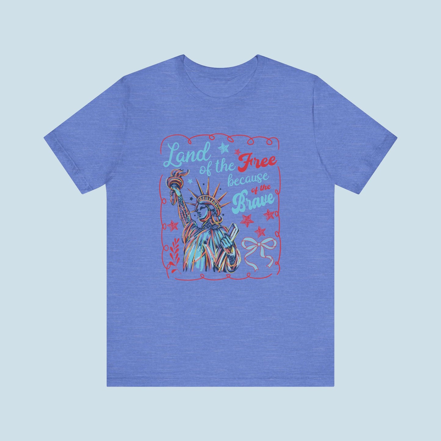 "Land of the free, because of the brave" Women's Graphic Tee