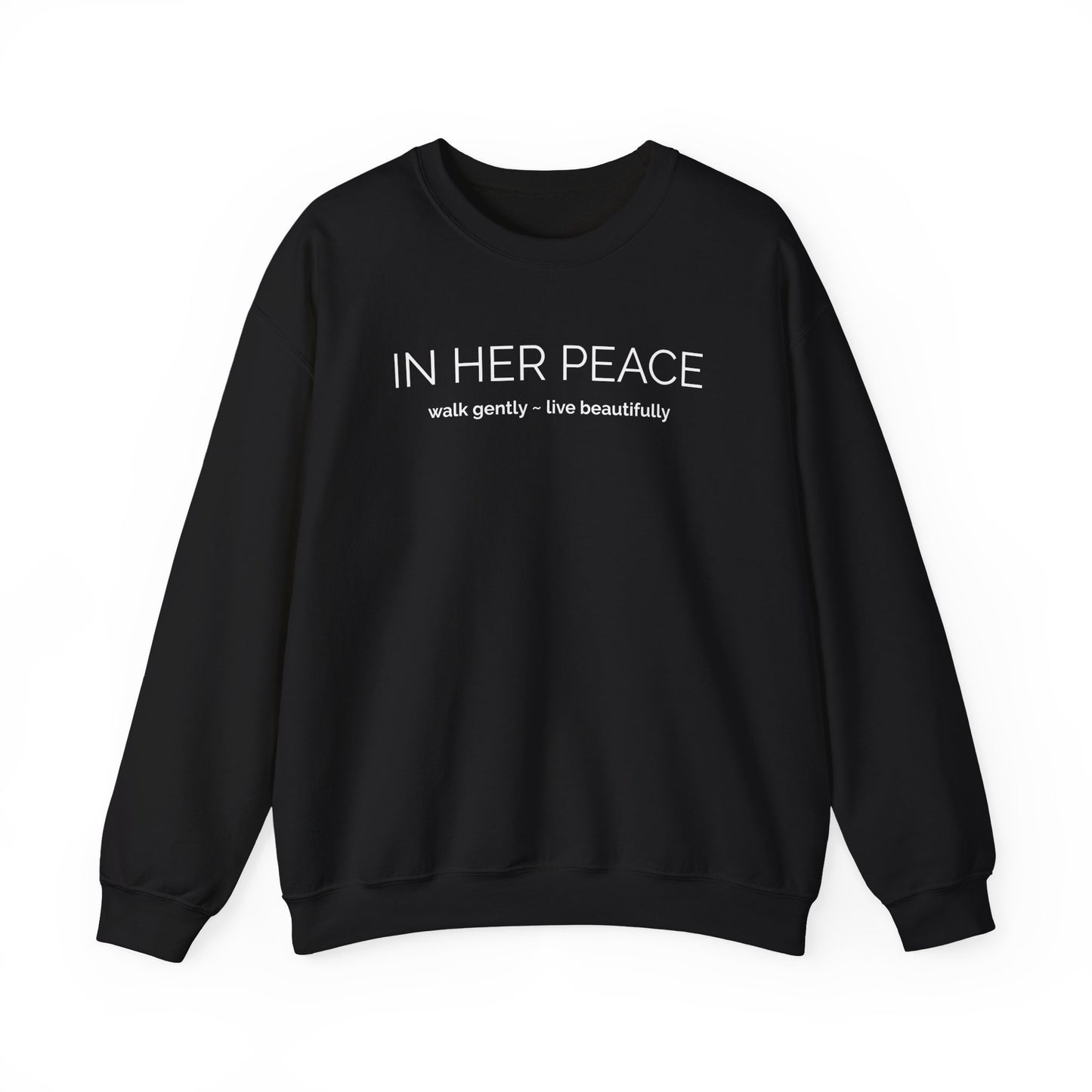 Bold In Her Peace Cozy Blend Crewneck Sweatshirt