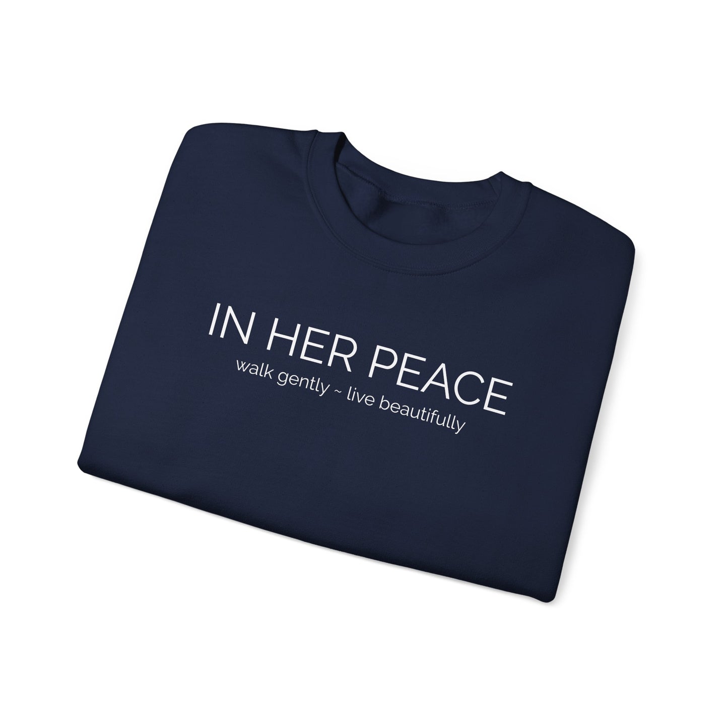 In Her Peace Cozy Blend Crewneck Sweatshirt