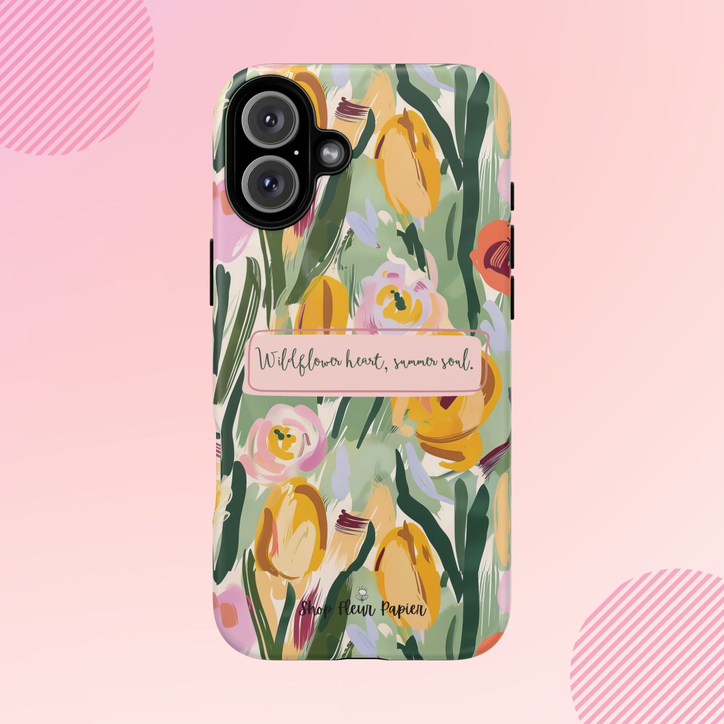 Personalized Wildflower Summer Tough Phone Case