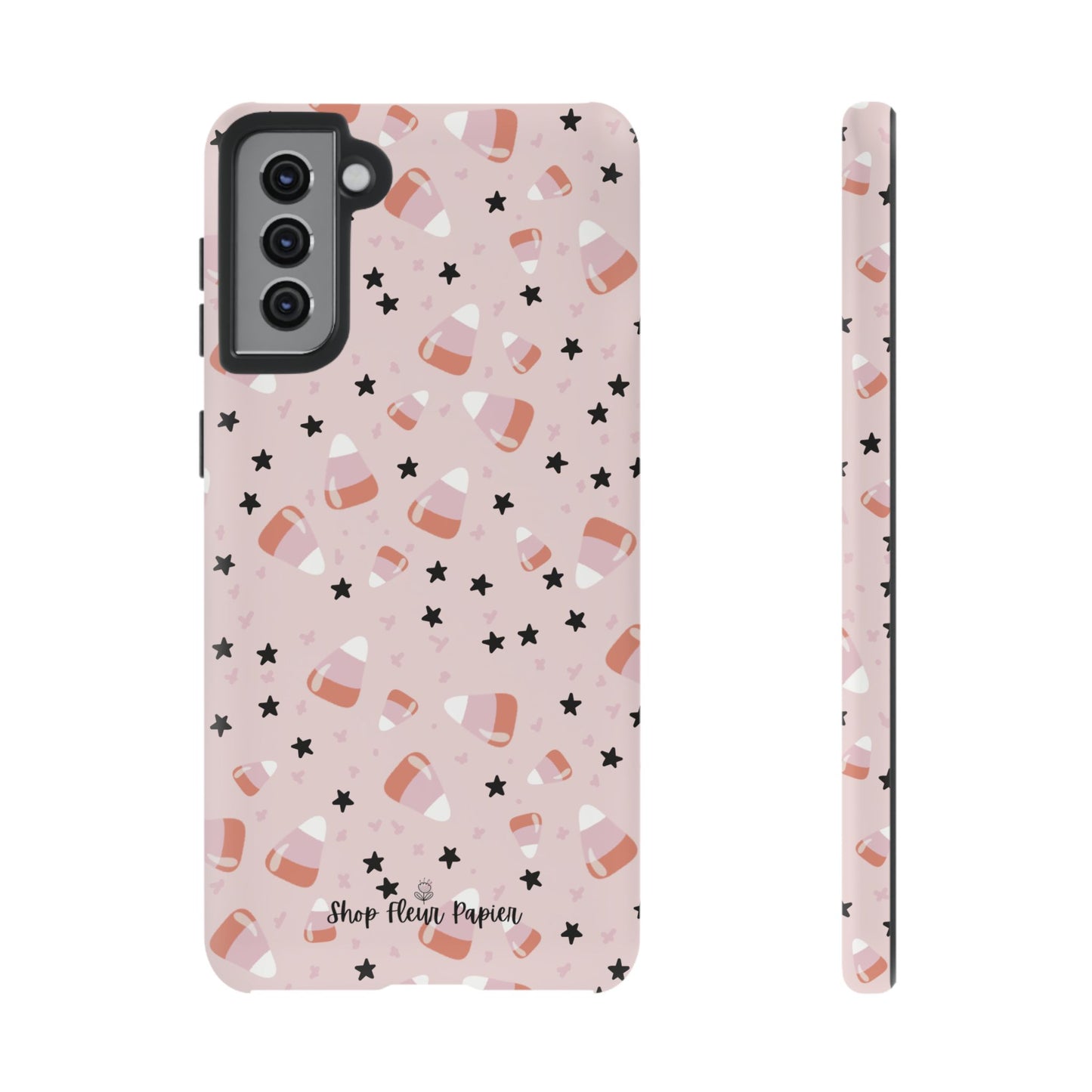 Cute Pink Candy Corn Tough Phone Case