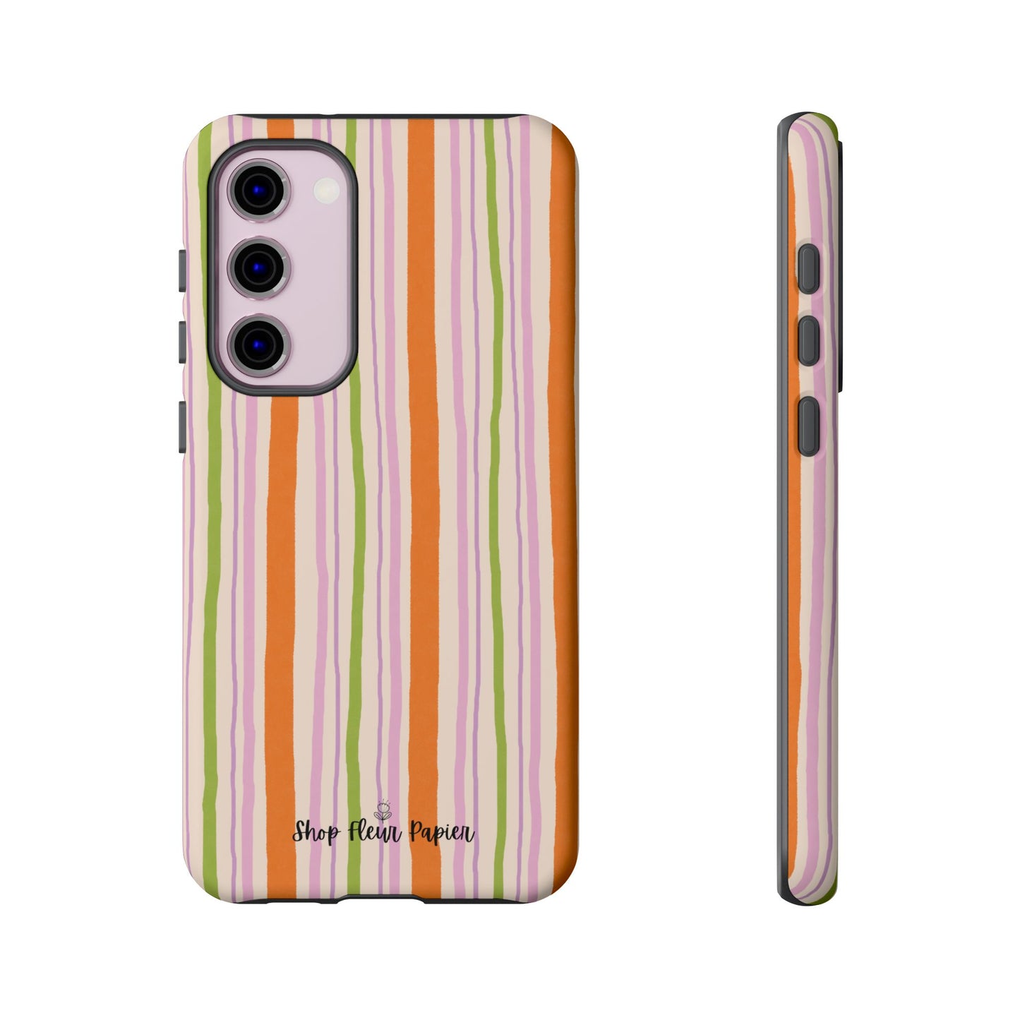 Vintage Fall Stripes Tough Phone Case