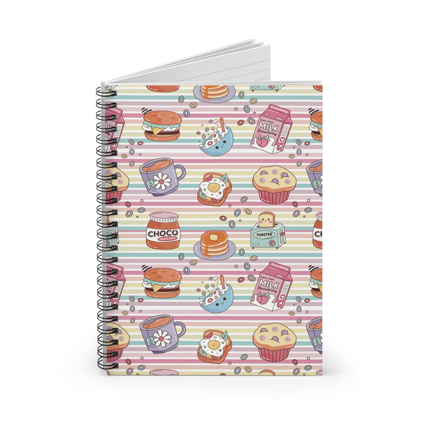 Cute Brunch with Friends Spiral Notebook