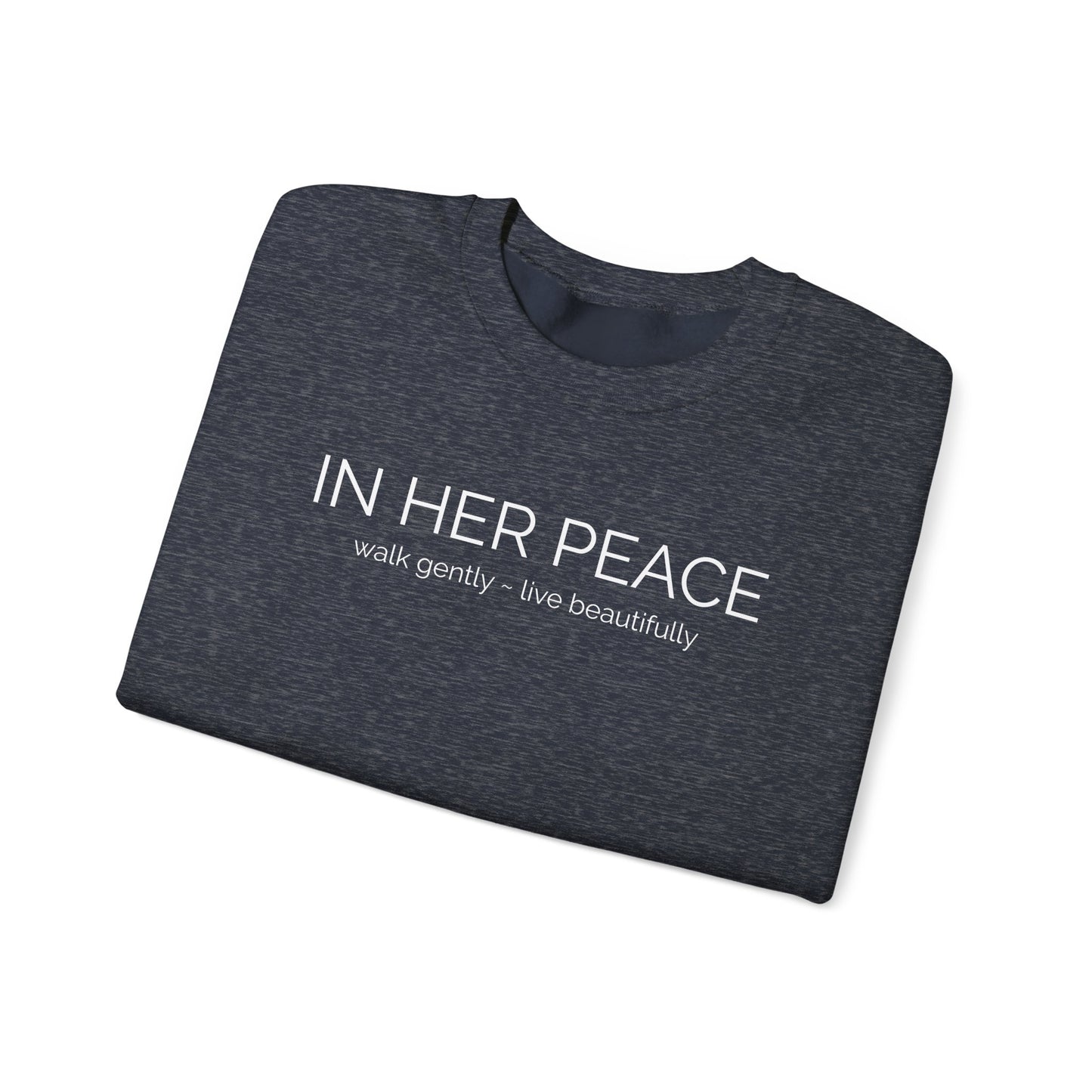 In Her Peace Cozy Blend Crewneck Sweatshirt