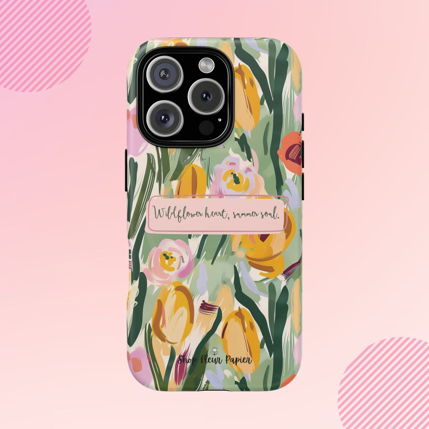 Personalized Wildflower Summer Tough Phone Case