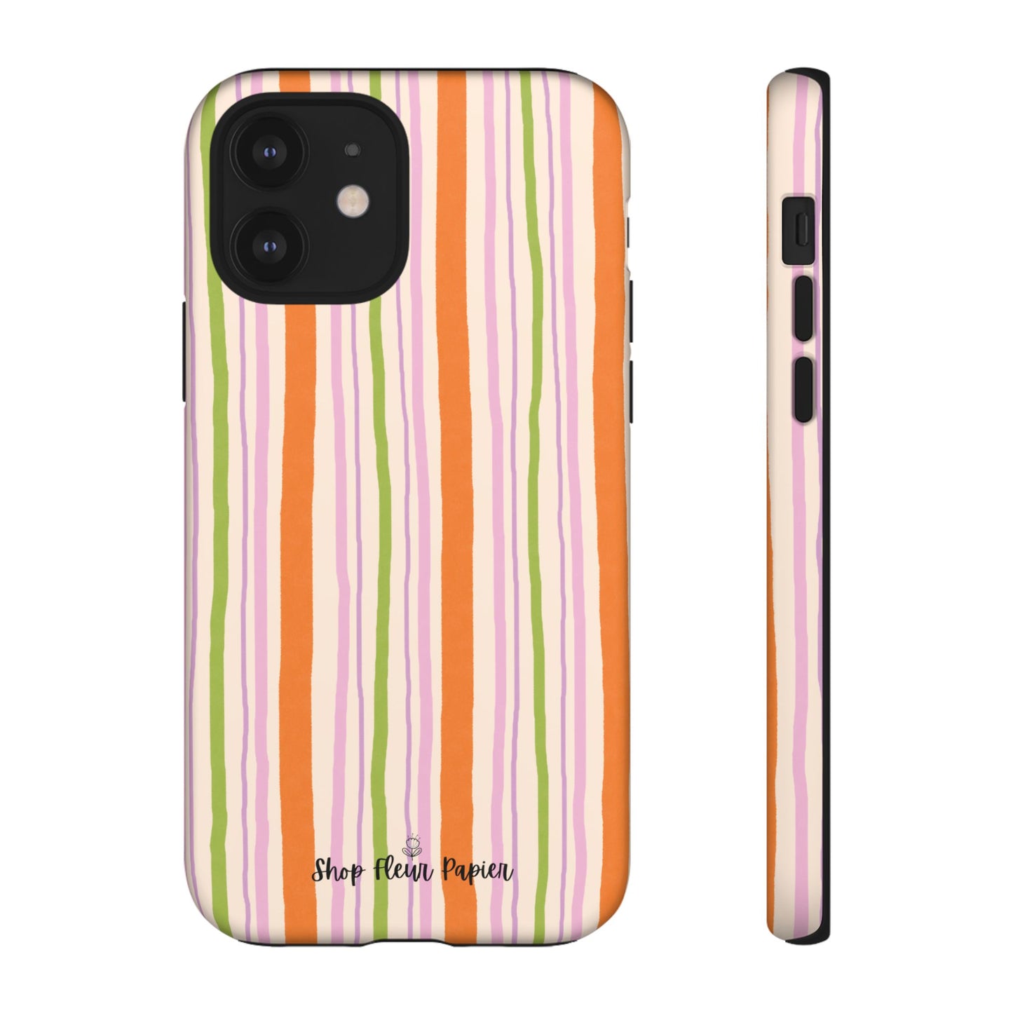 Vintage Fall Stripes Tough Phone Case