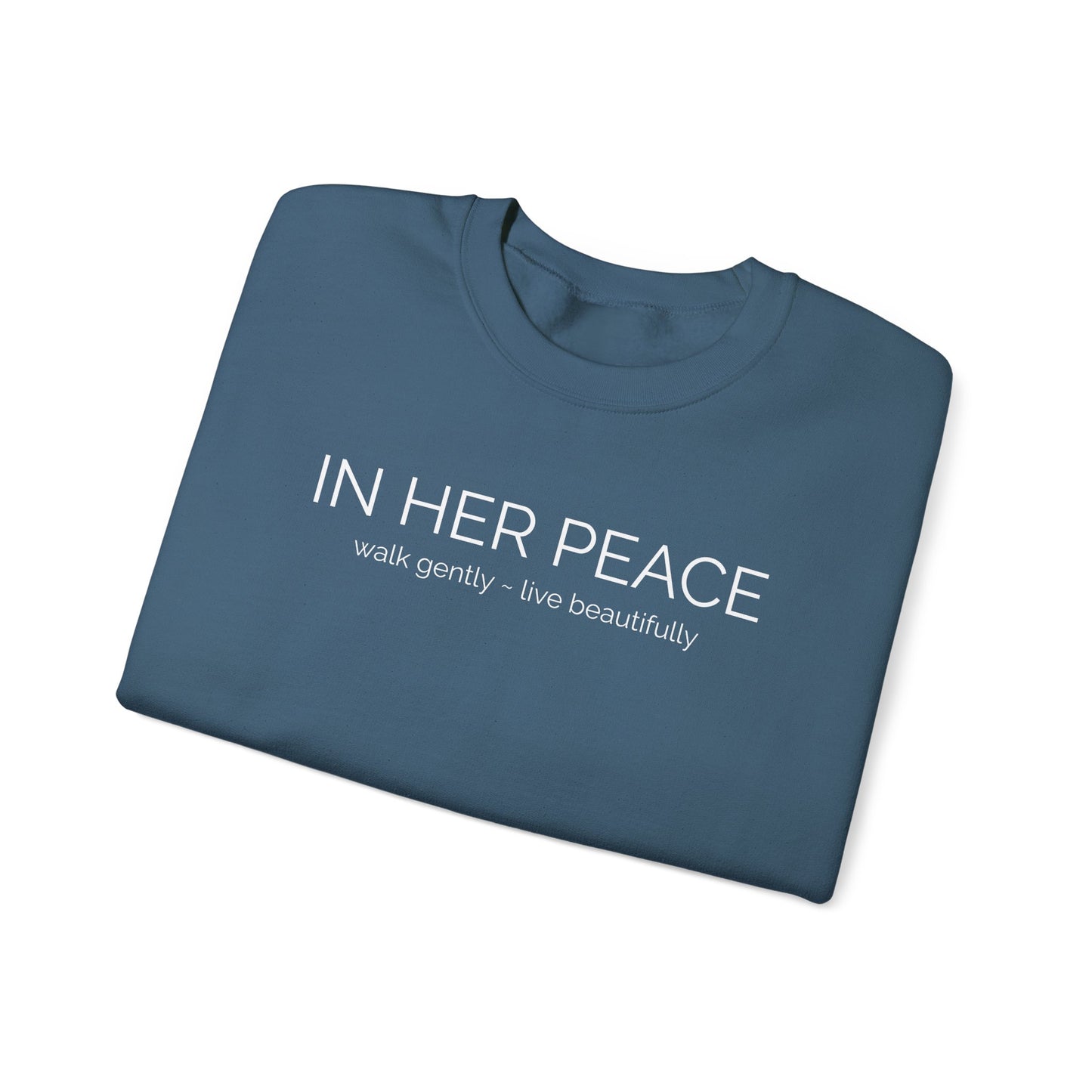 In Her Peace Cozy Blend Crewneck Sweatshirt