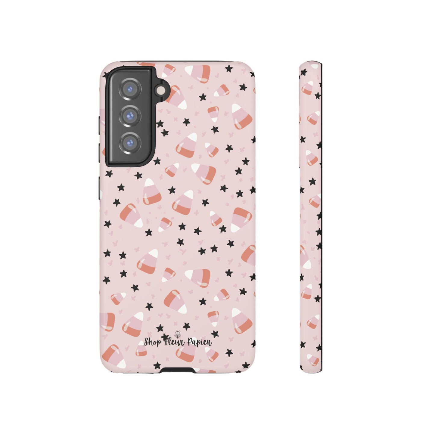 Cute Pink Candy Corn Tough Phone Case