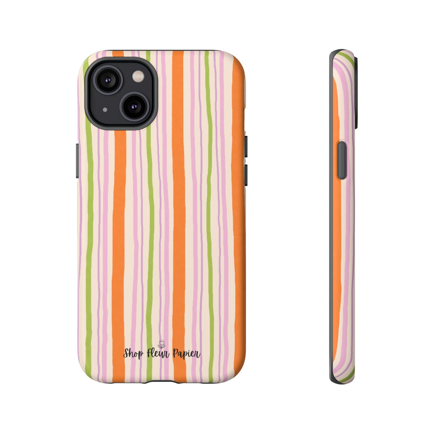 Vintage Fall Stripes Tough Phone Case