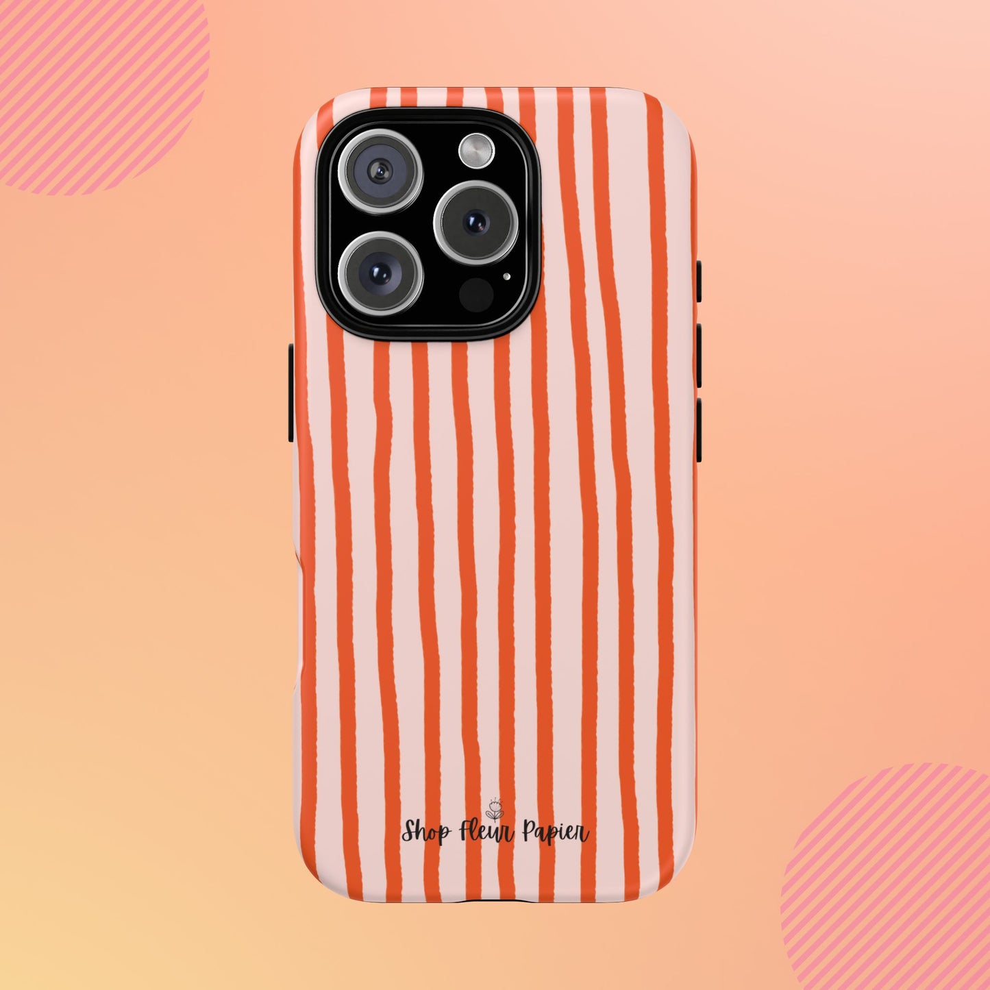 Autumn Stripes Cute Tough Phone Case