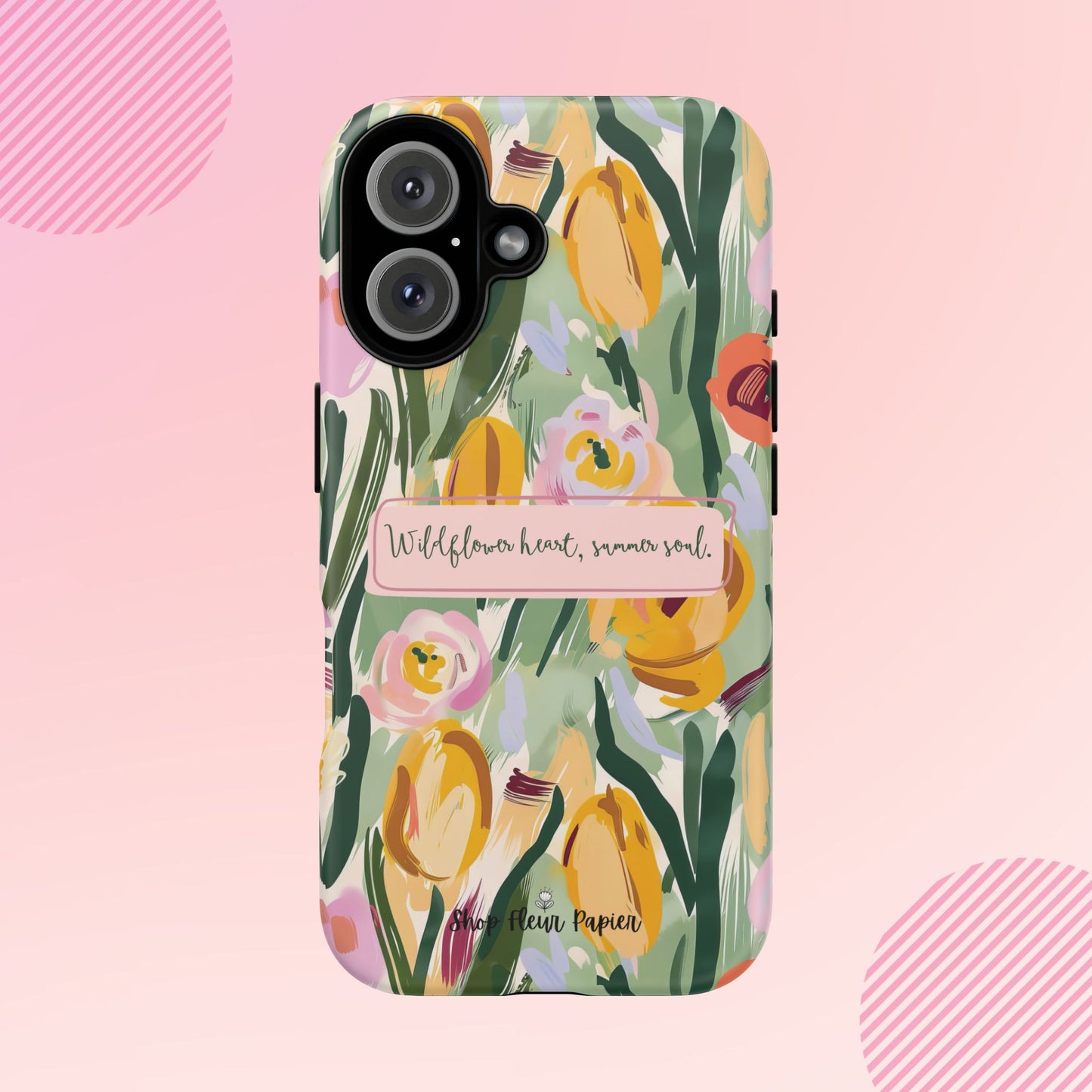 Personalized Wildflower Summer Tough Phone Case