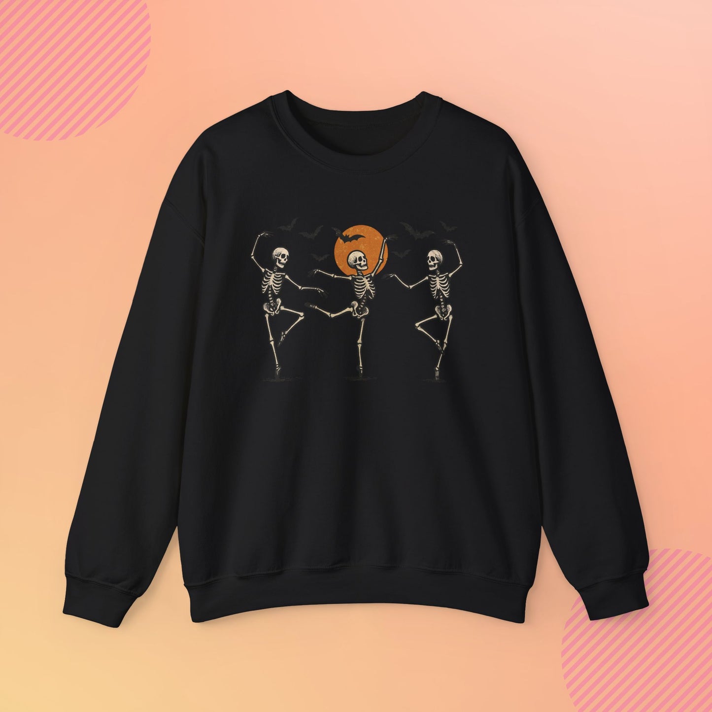 Dancing Skeleton Cozy Crewneck Sweatshirt