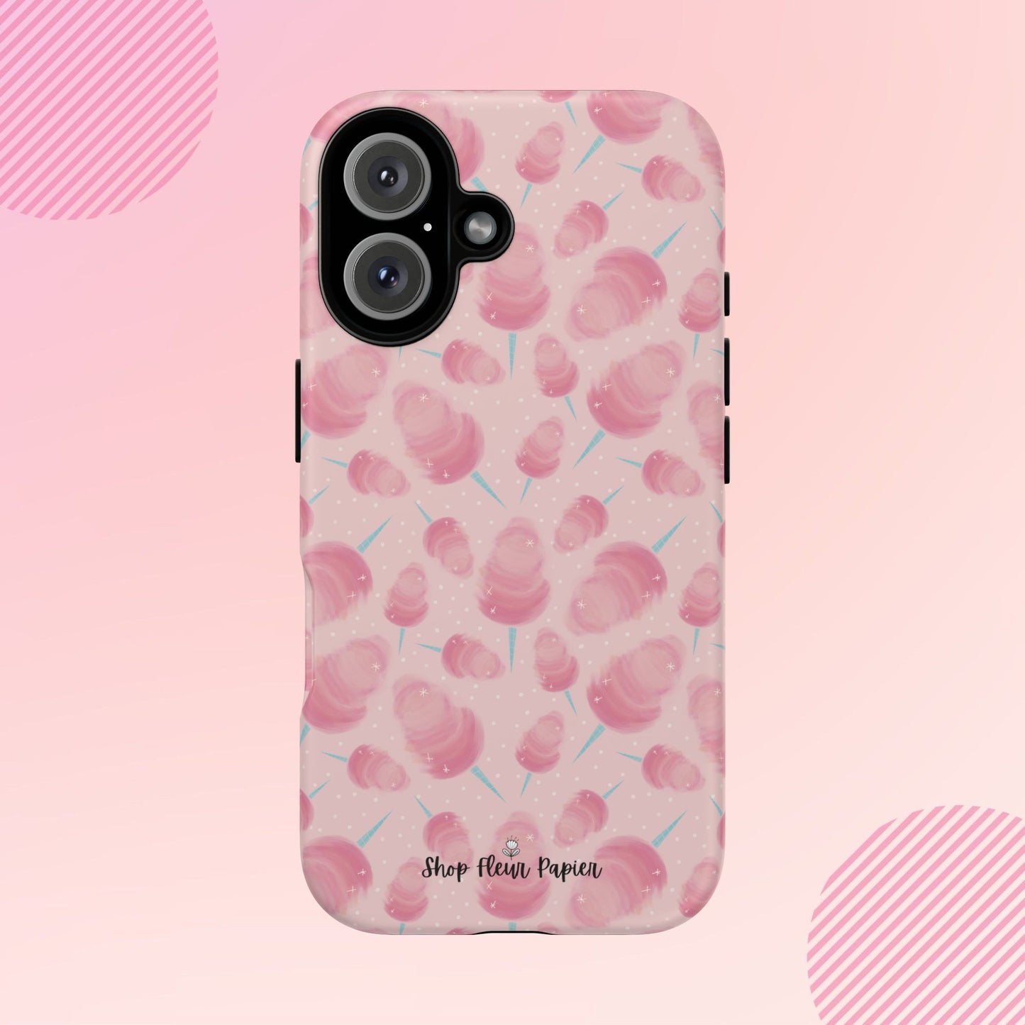 Pink Cotton Candy Tough Phone Case