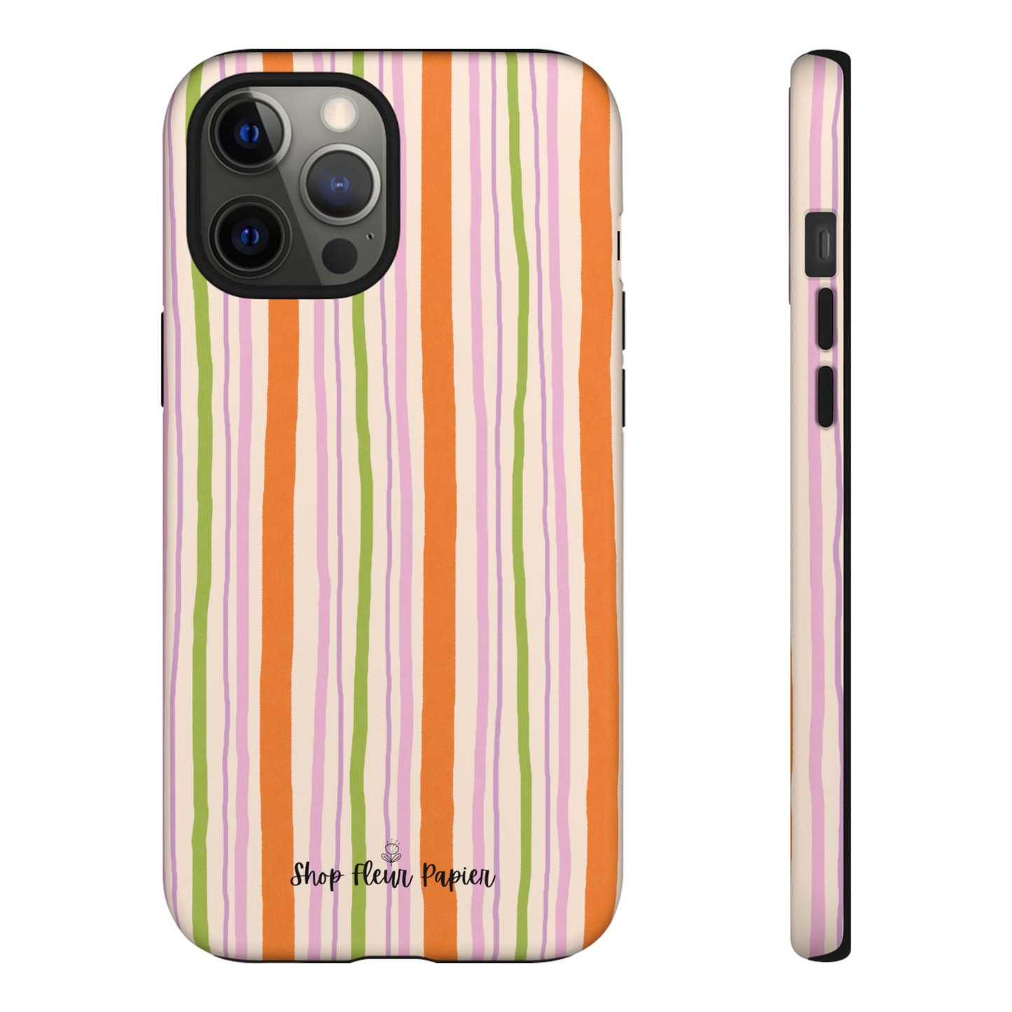 Vintage Fall Stripes Tough Phone Case
