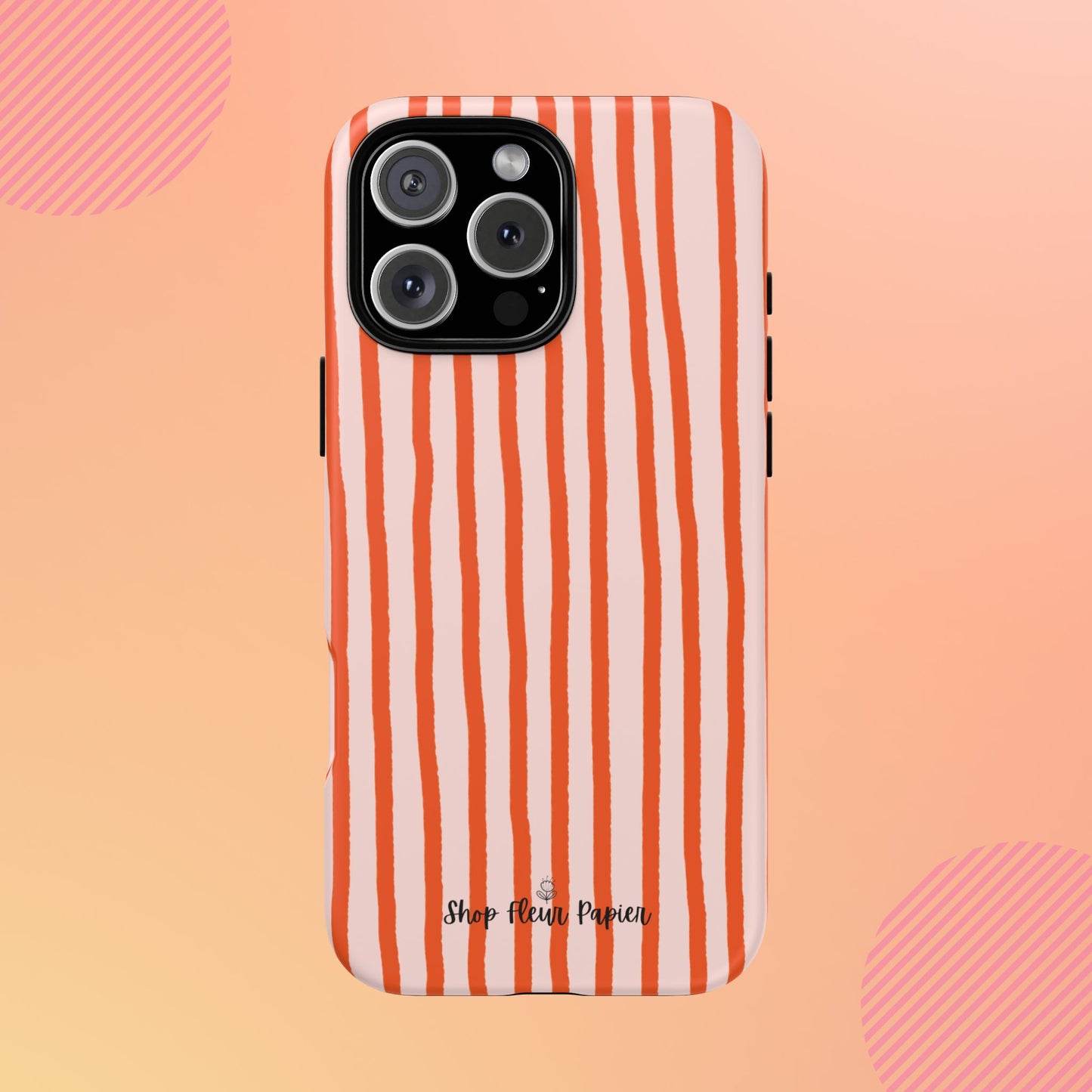Autumn Stripes Cute Tough Phone Case
