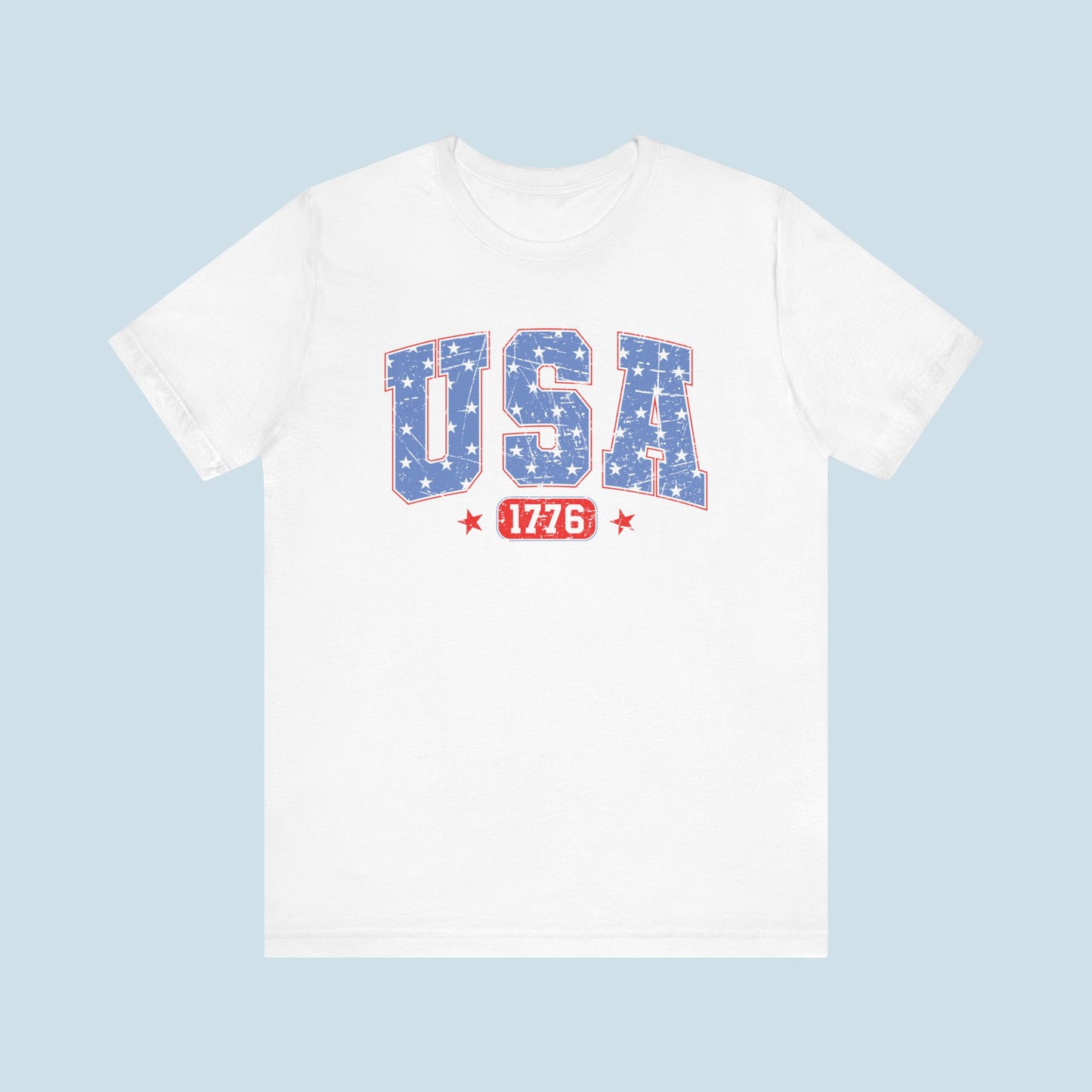Vintage American Summer USA Patriotic Women's Graphic Tee
