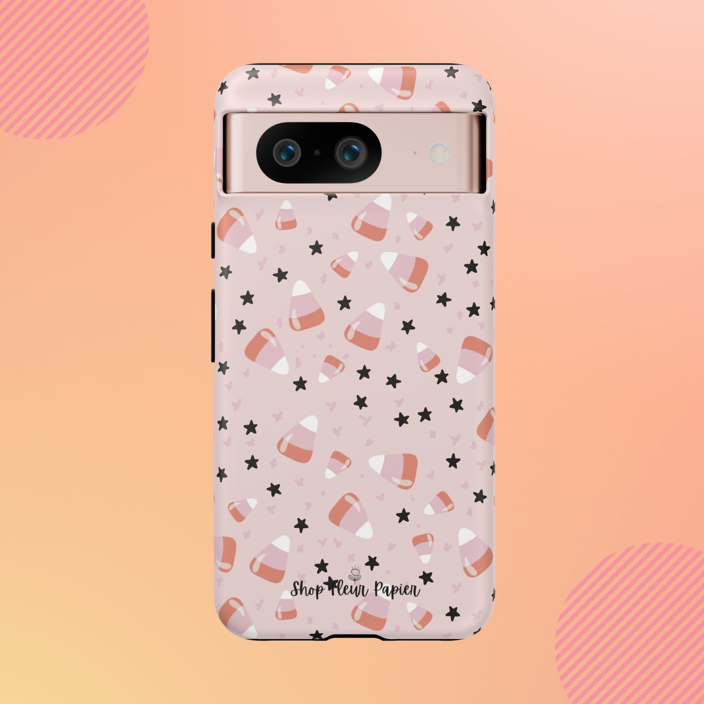 Cute Pink Candy Corn Tough Phone Case