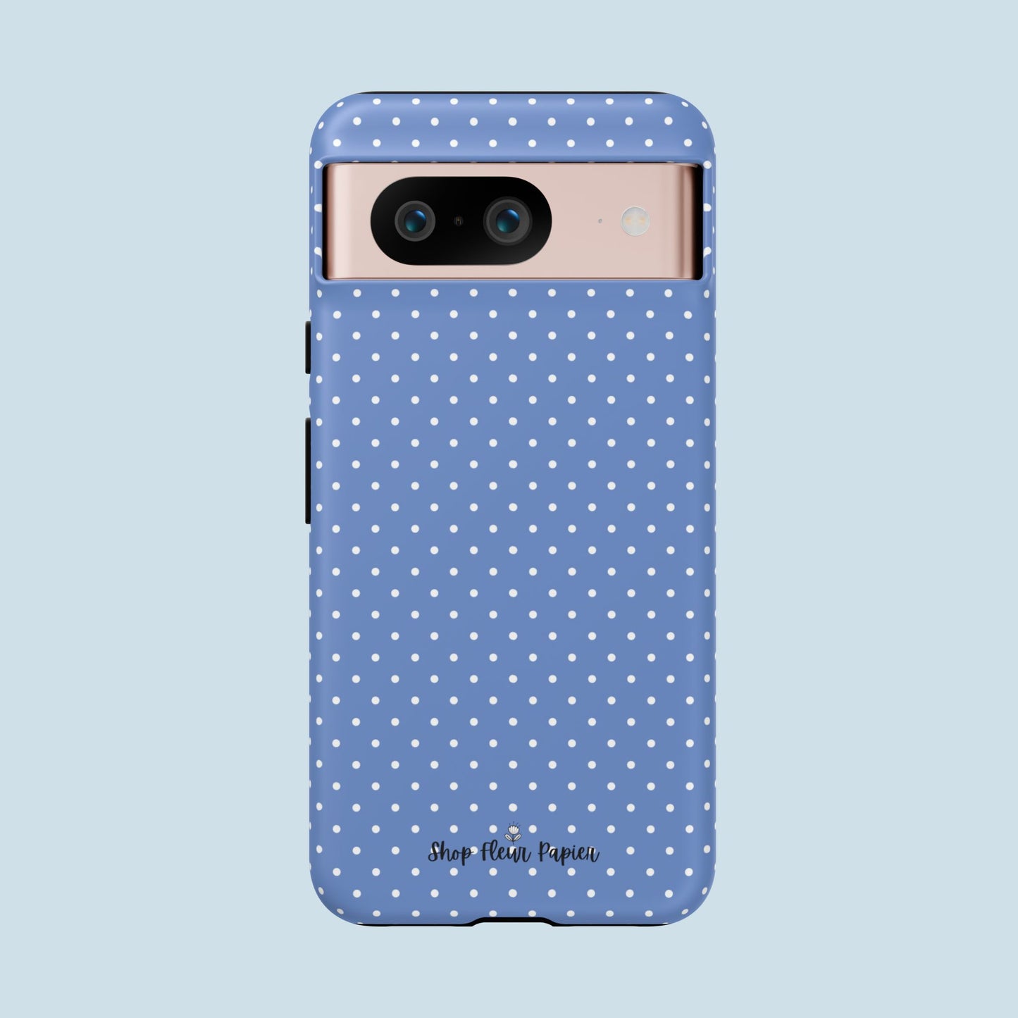 Cute Blue Polka Dot Tough Phone Case
