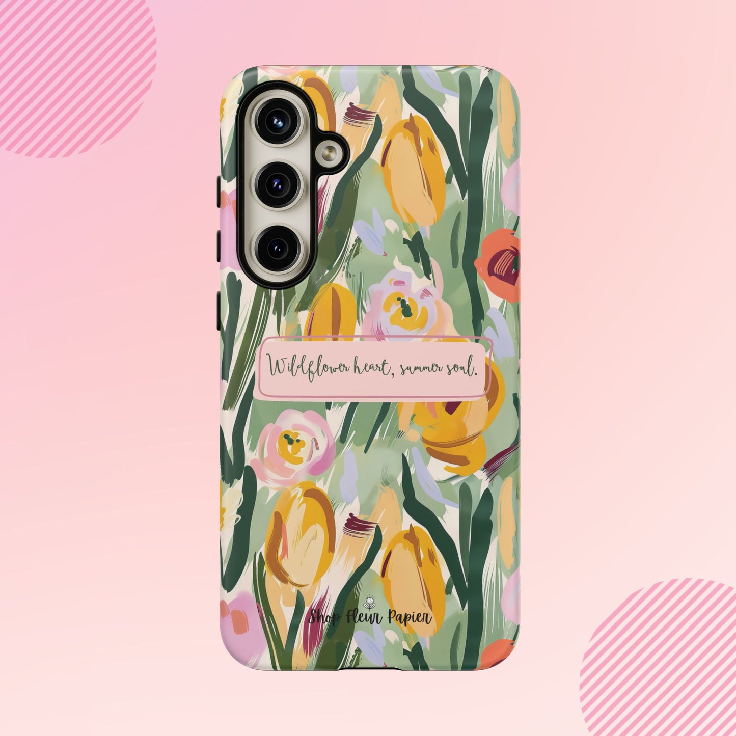Personalized Wildflower Summer Tough Phone Case