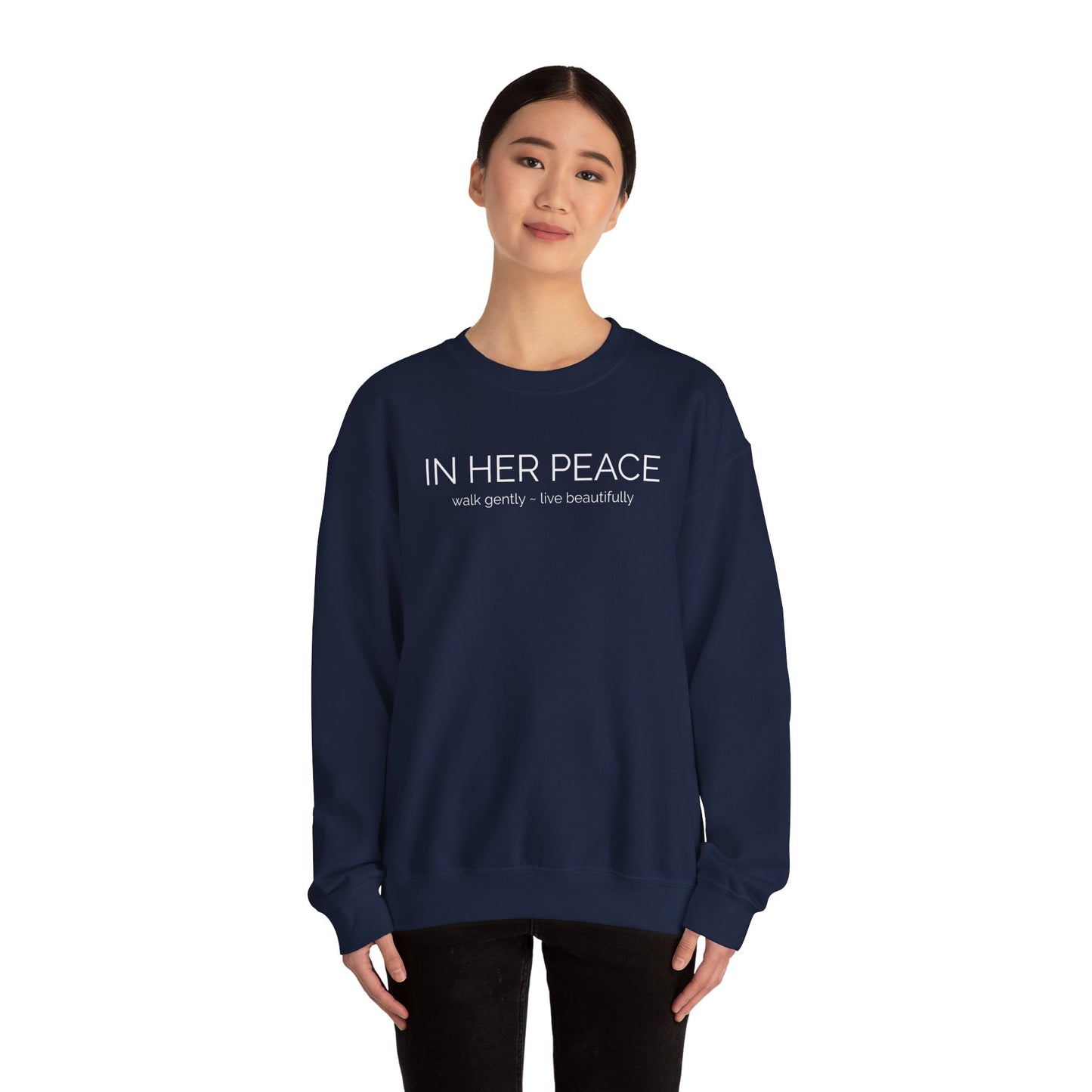 In Her Peace Cozy Blend Crewneck Sweatshirt
