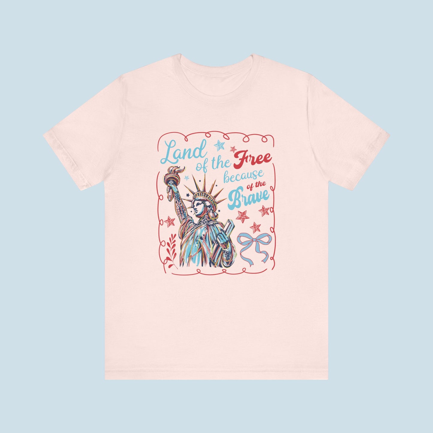"Land of the free, because of the brave" Women's Graphic Tee