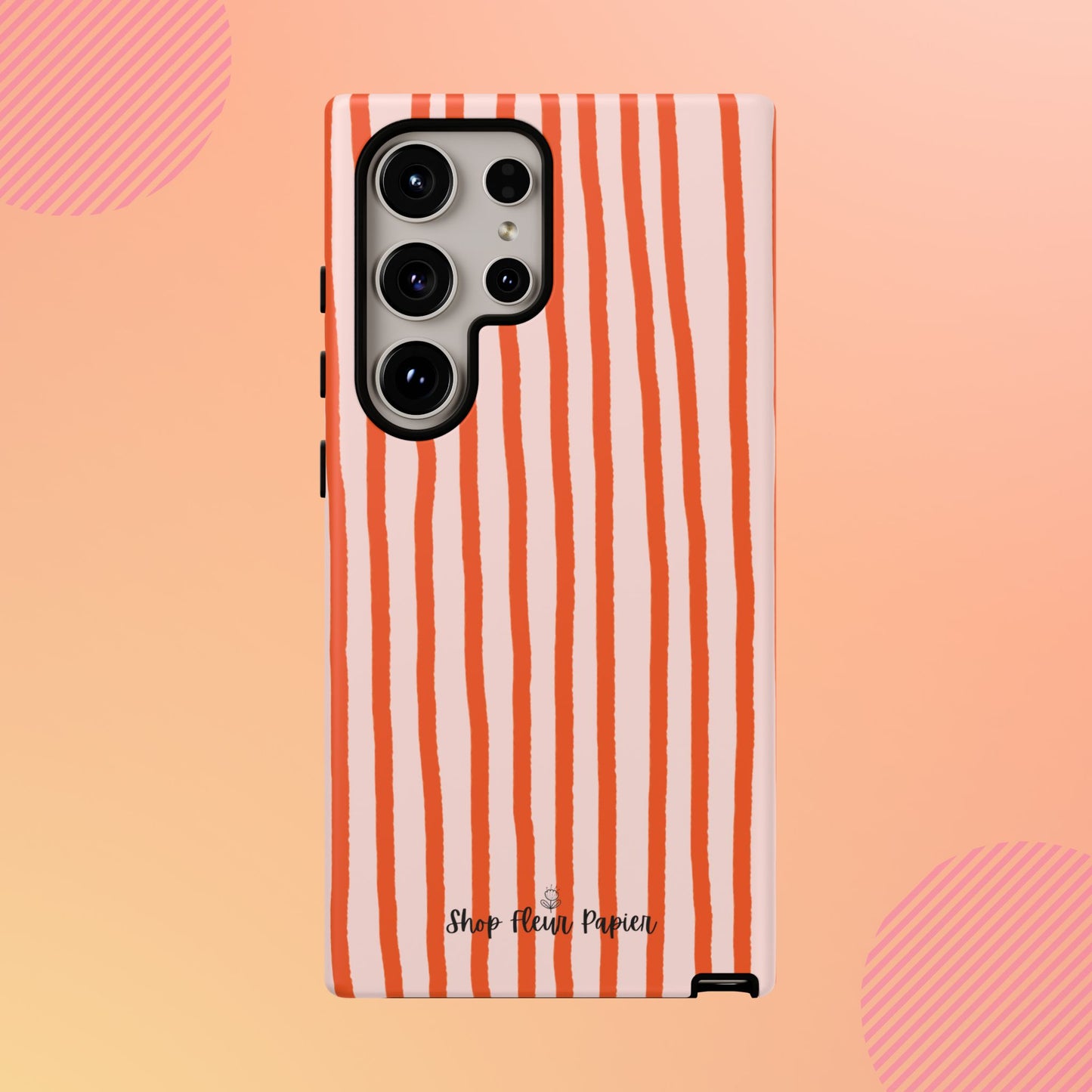 Autumn Stripes Cute Tough Phone Case