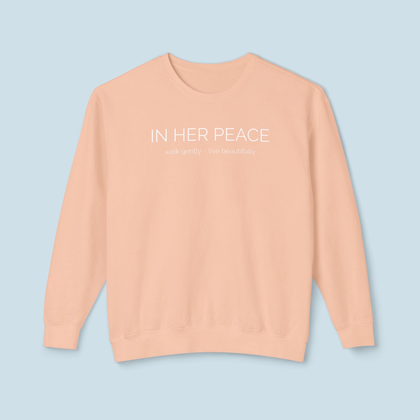 In Her Peace Cozy Cotton Crewneck Sweatshirt