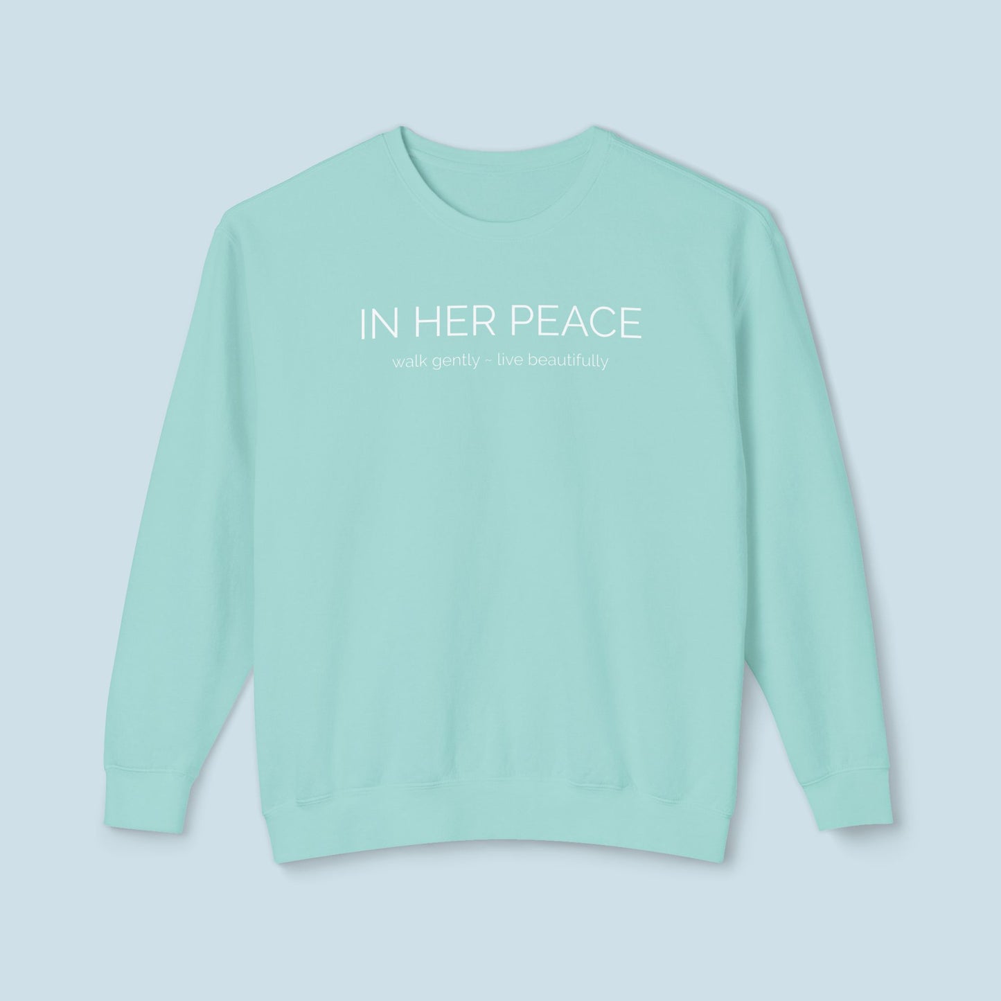 In Her Peace Cozy Cotton Crewneck Sweatshirt