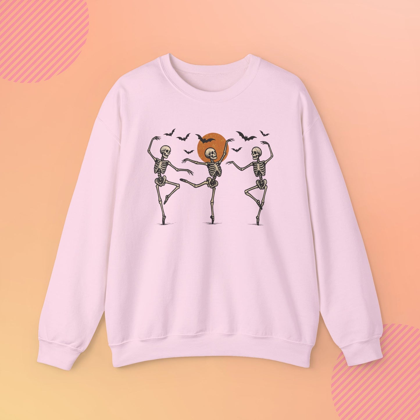Dancing Skeleton Cozy Crewneck Sweatshirt