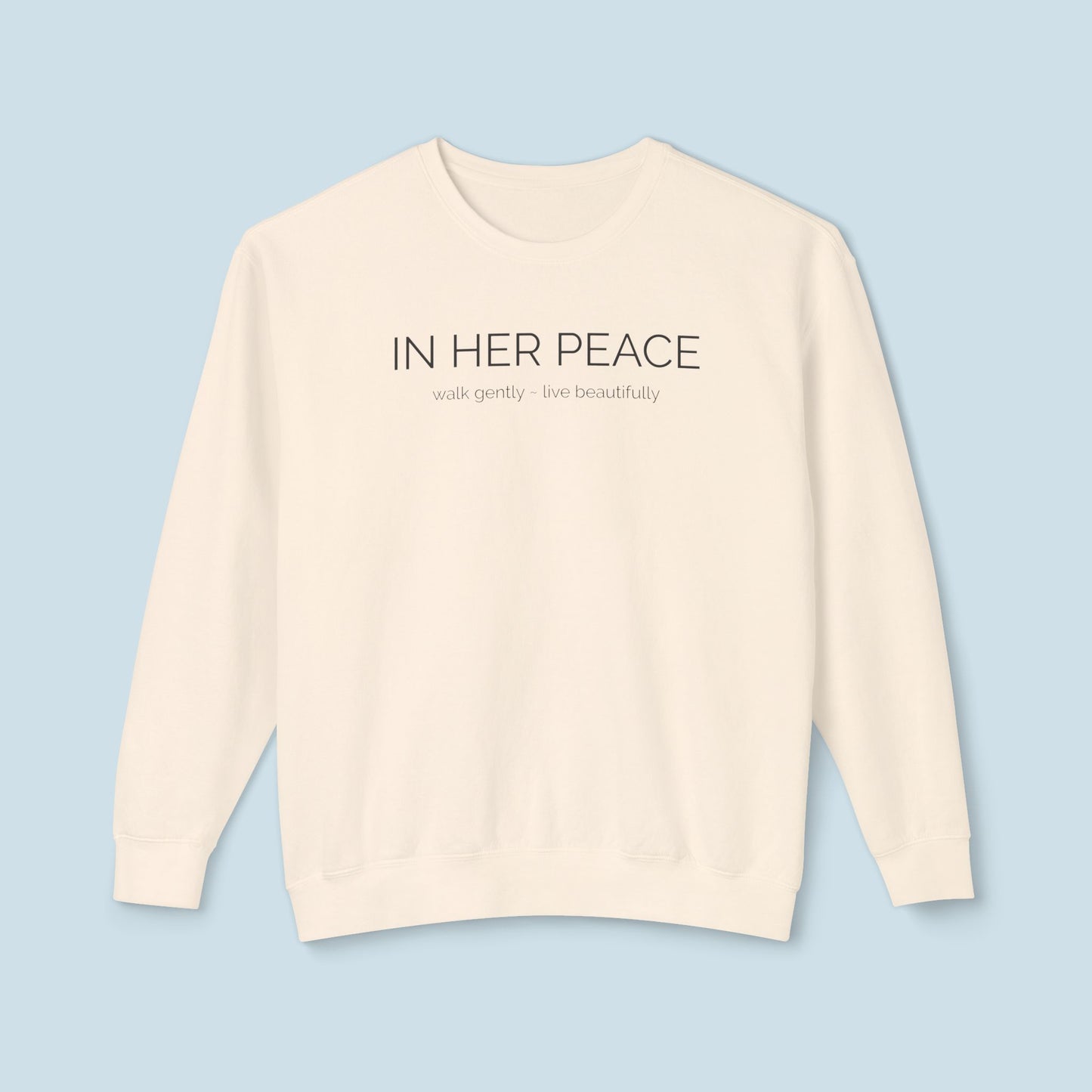 In Her Peace Cozy Cotton Crewneck Sweatshirt