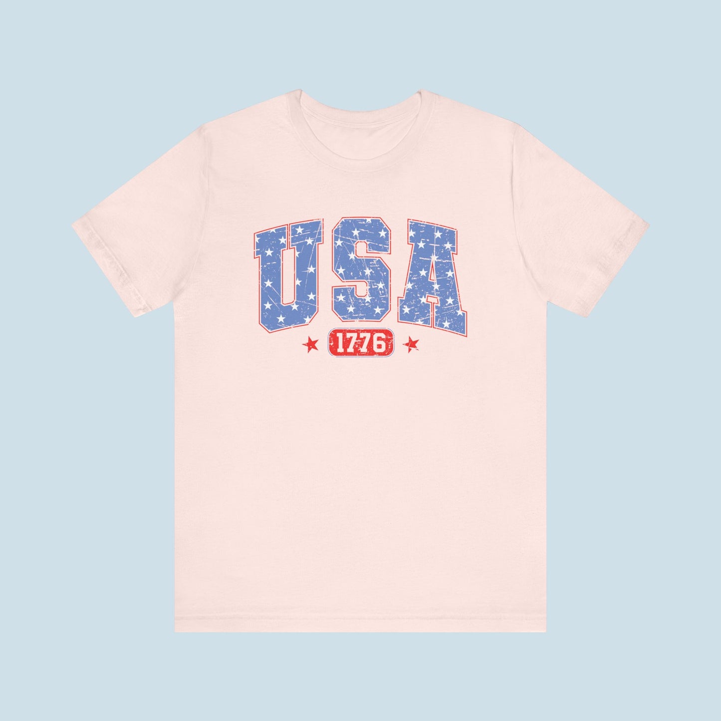 Vintage American Summer USA Patriotic Women's Graphic Tee