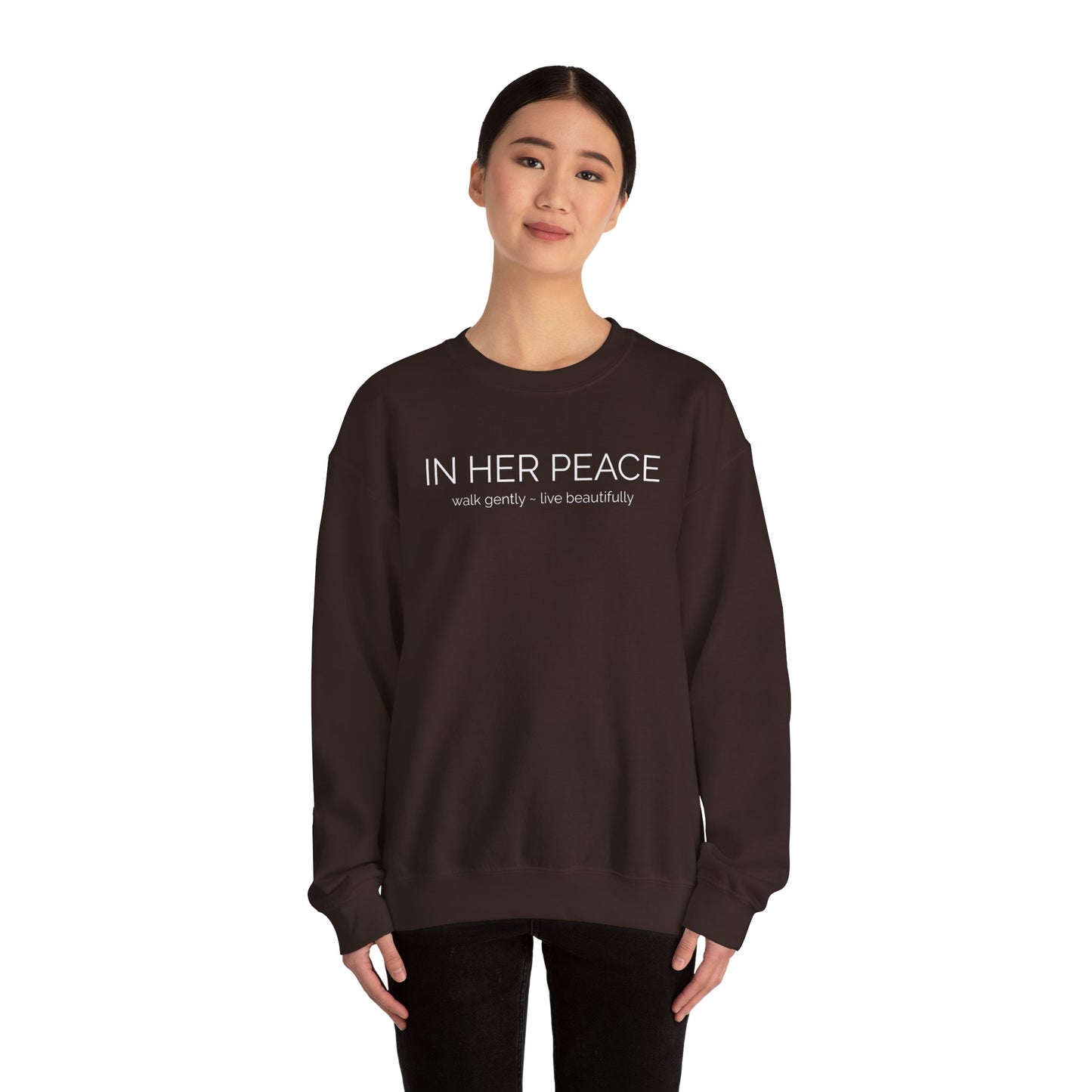 In Her Peace Cozy Blend Crewneck Sweatshirt
