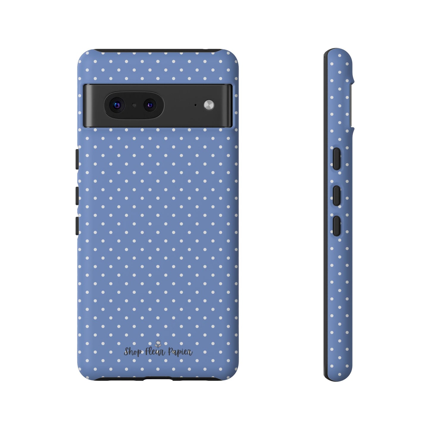 Cute Blue Polka Dot Tough Phone Case