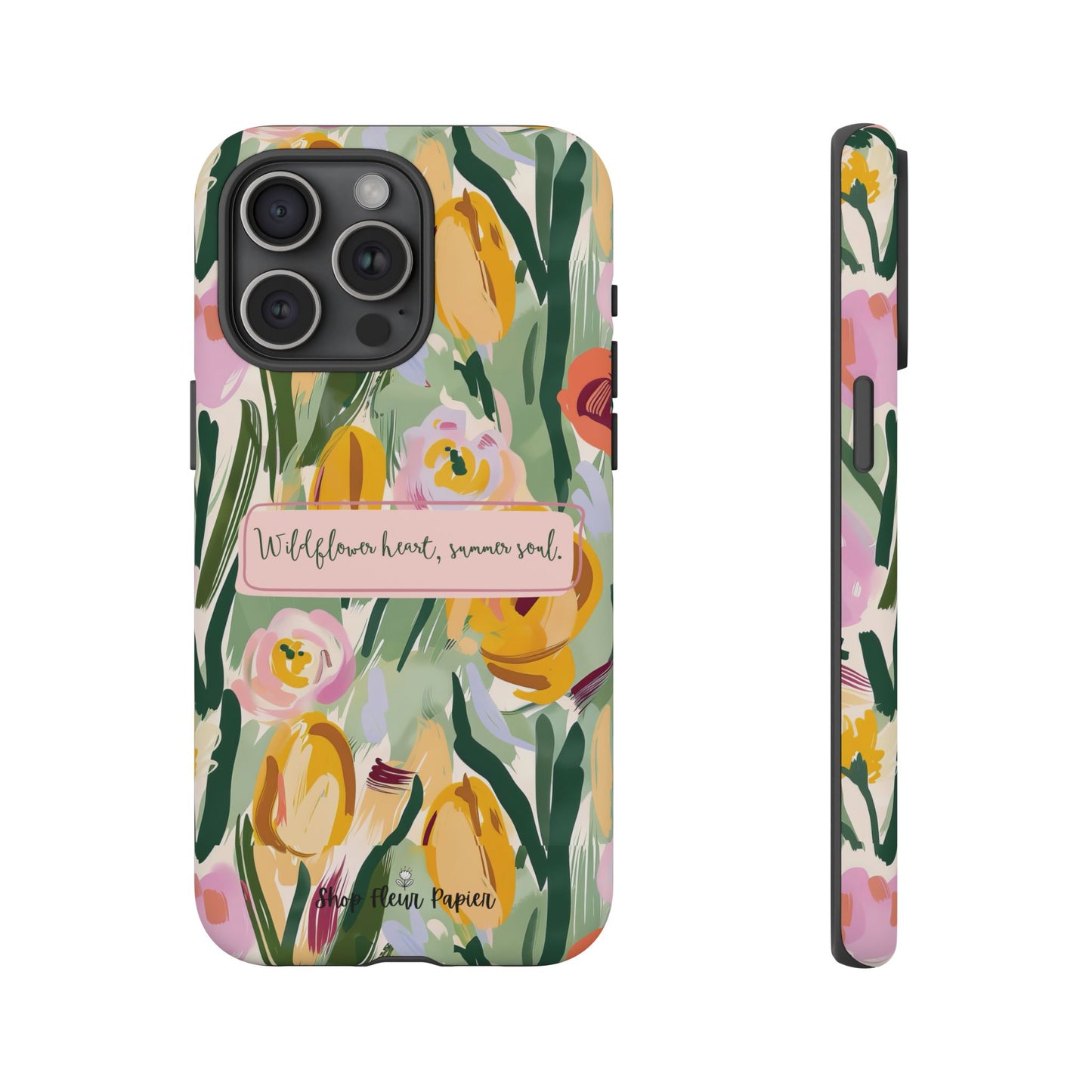 Personalized Wildflower Summer Tough Phone Case