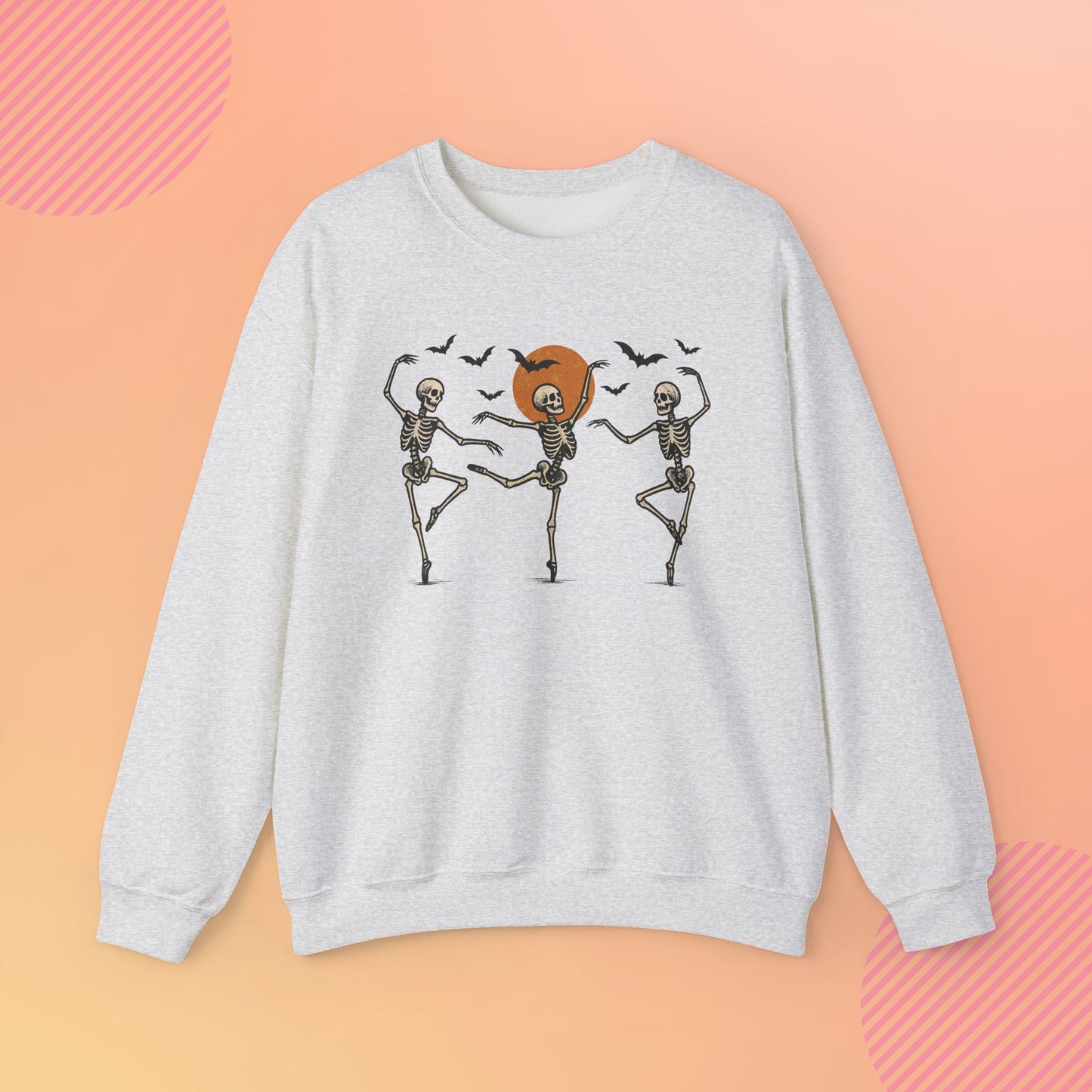 Dancing Skeleton Cozy Crewneck Sweatshirt