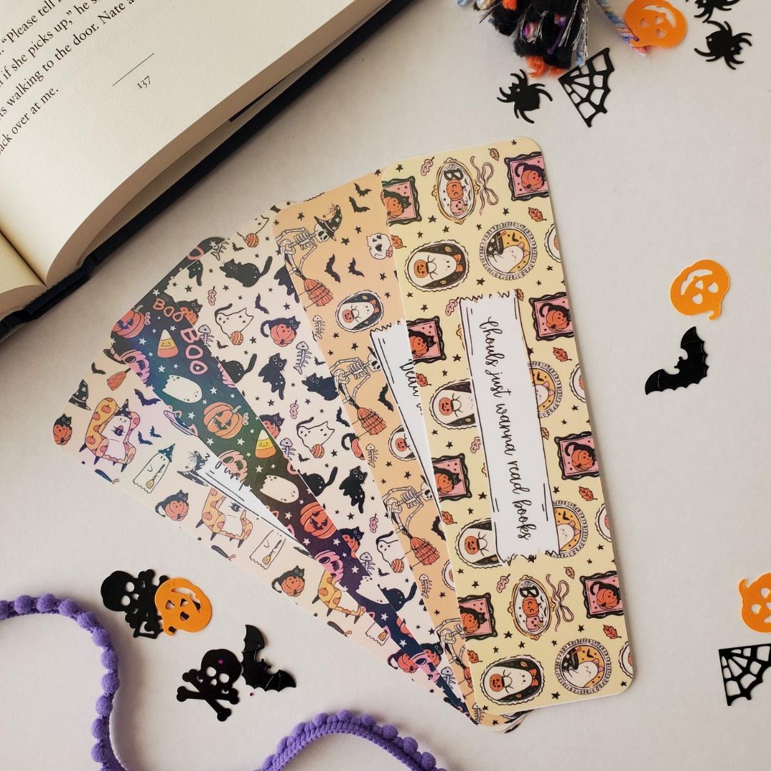 Cute and Cozy Halloween Ghost Bookmark