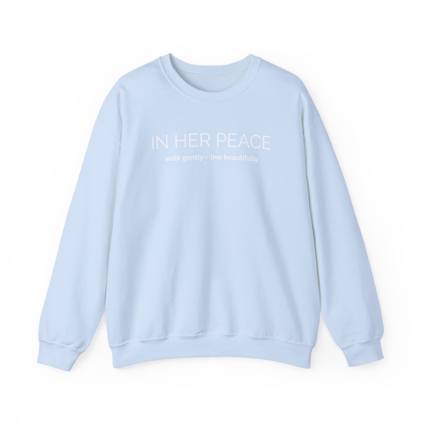 Bold In Her Peace Cozy Blend Crewneck Sweatshirt