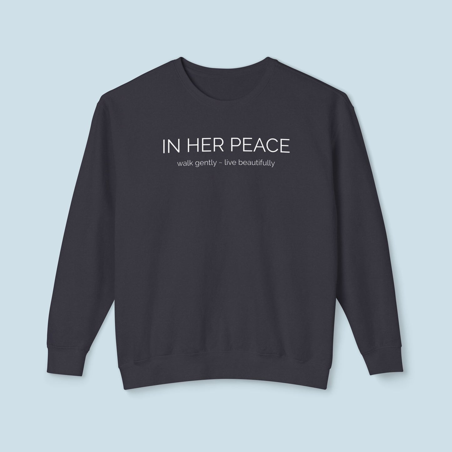 In Her Peace Cozy Cotton Crewneck Sweatshirt