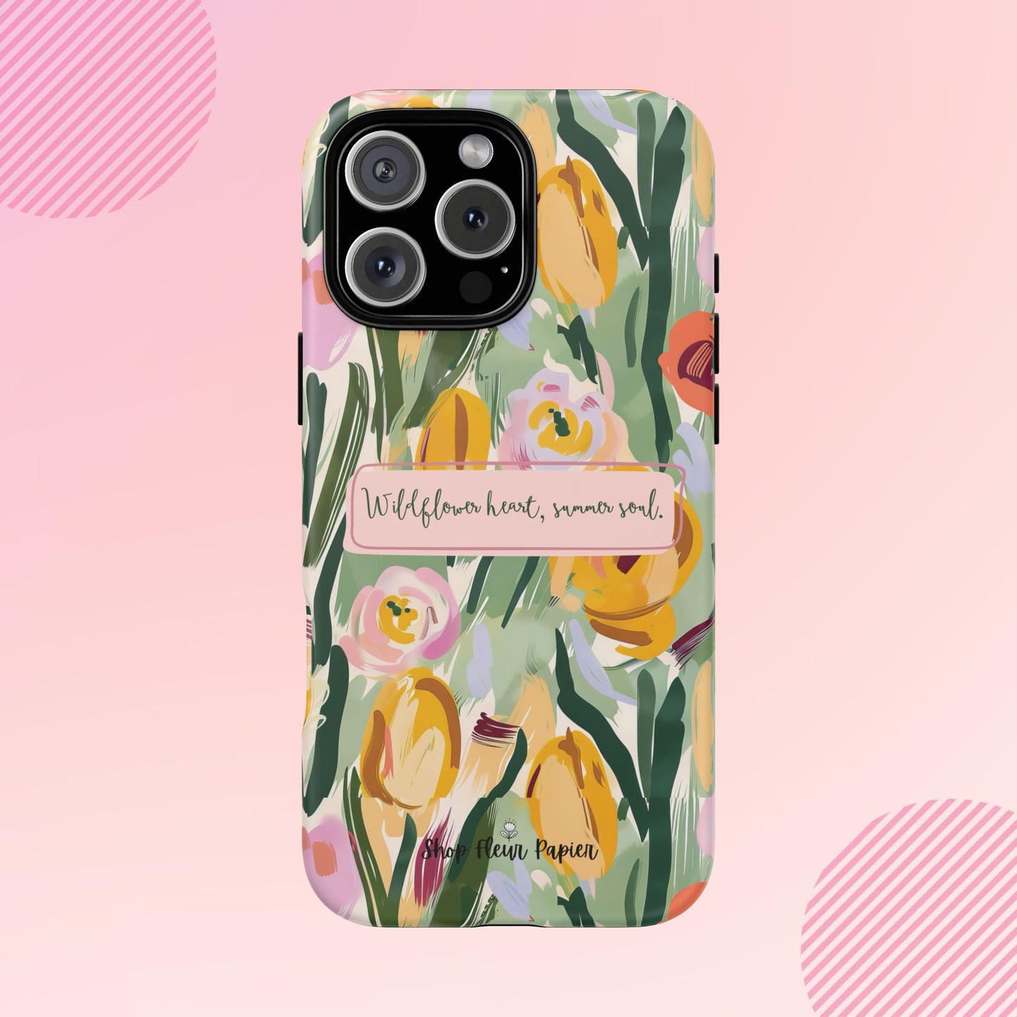 Personalized Wildflower Summer Tough Phone Case