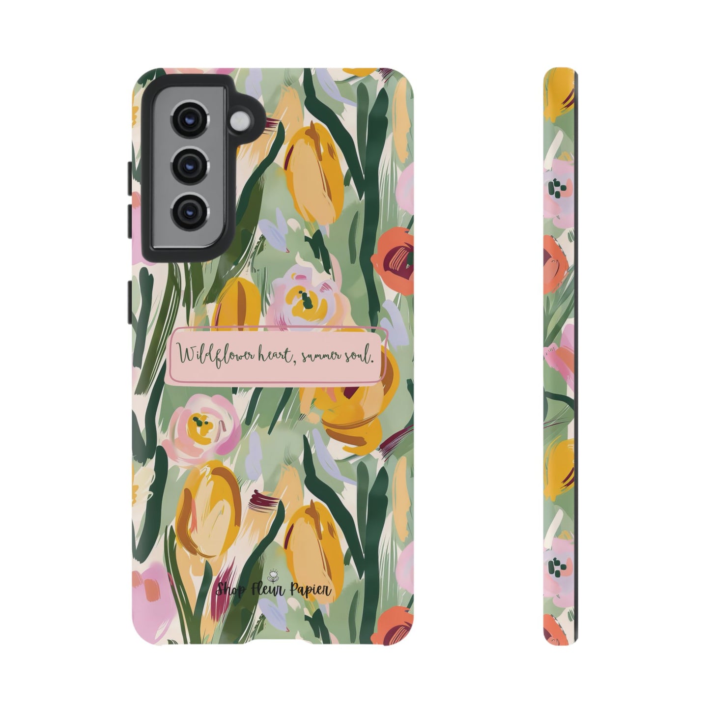 Personalized Wildflower Summer Tough Phone Case